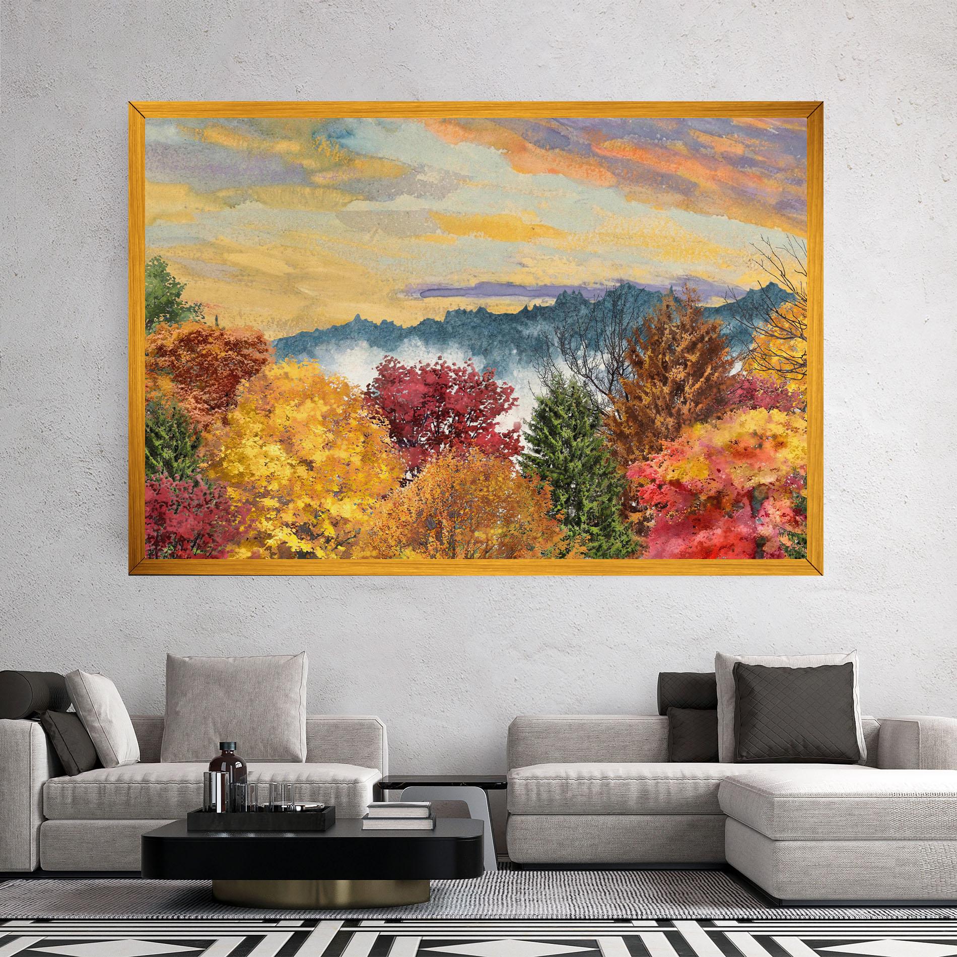 Vászonkép Mix Color Trees mockup 2