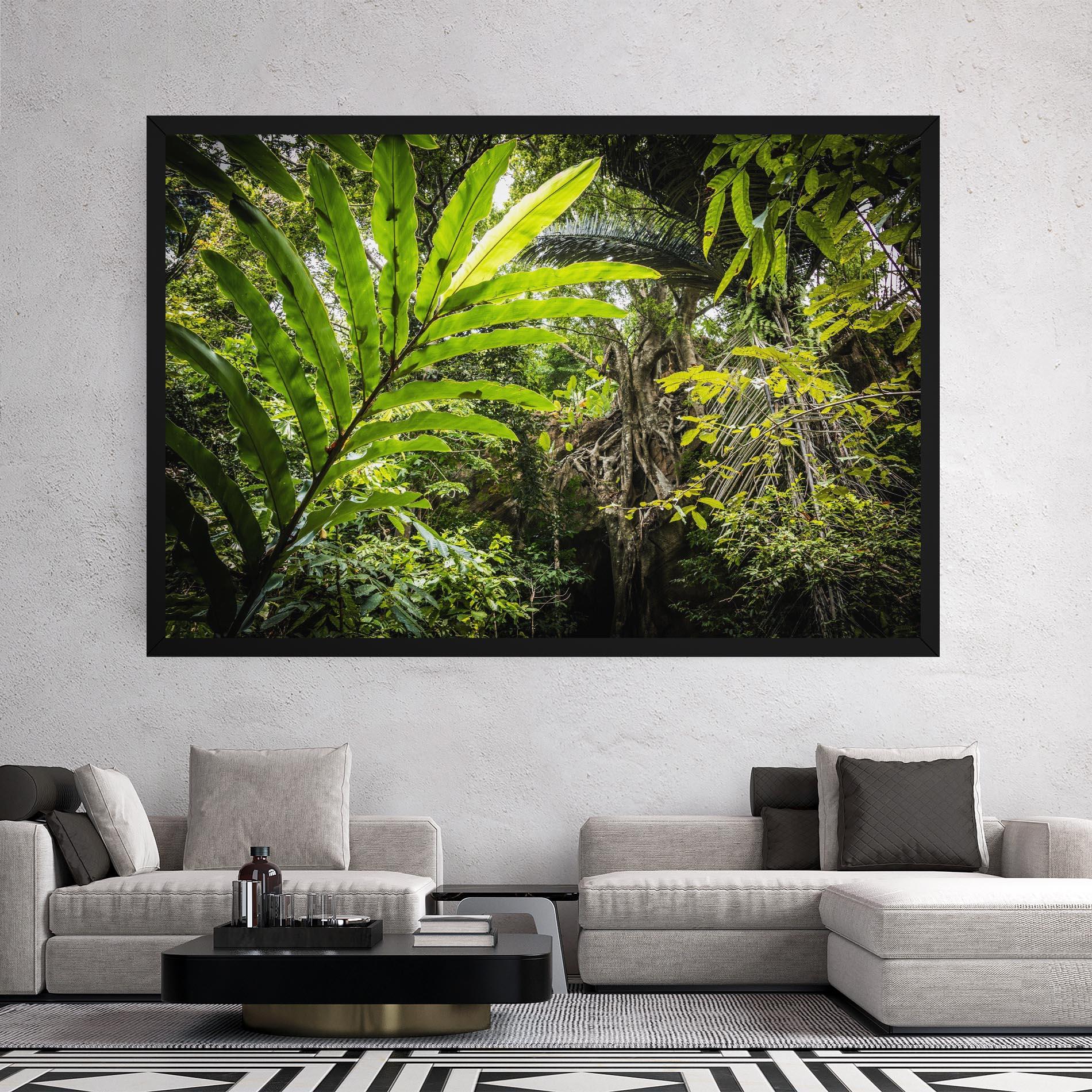 Vászonkép Big Leaf Forest mockup 2