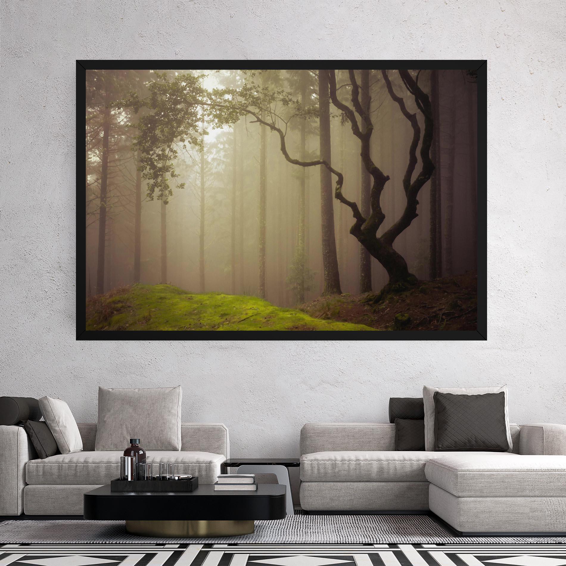 Vászonkép Foggy Tree Art mockup 2