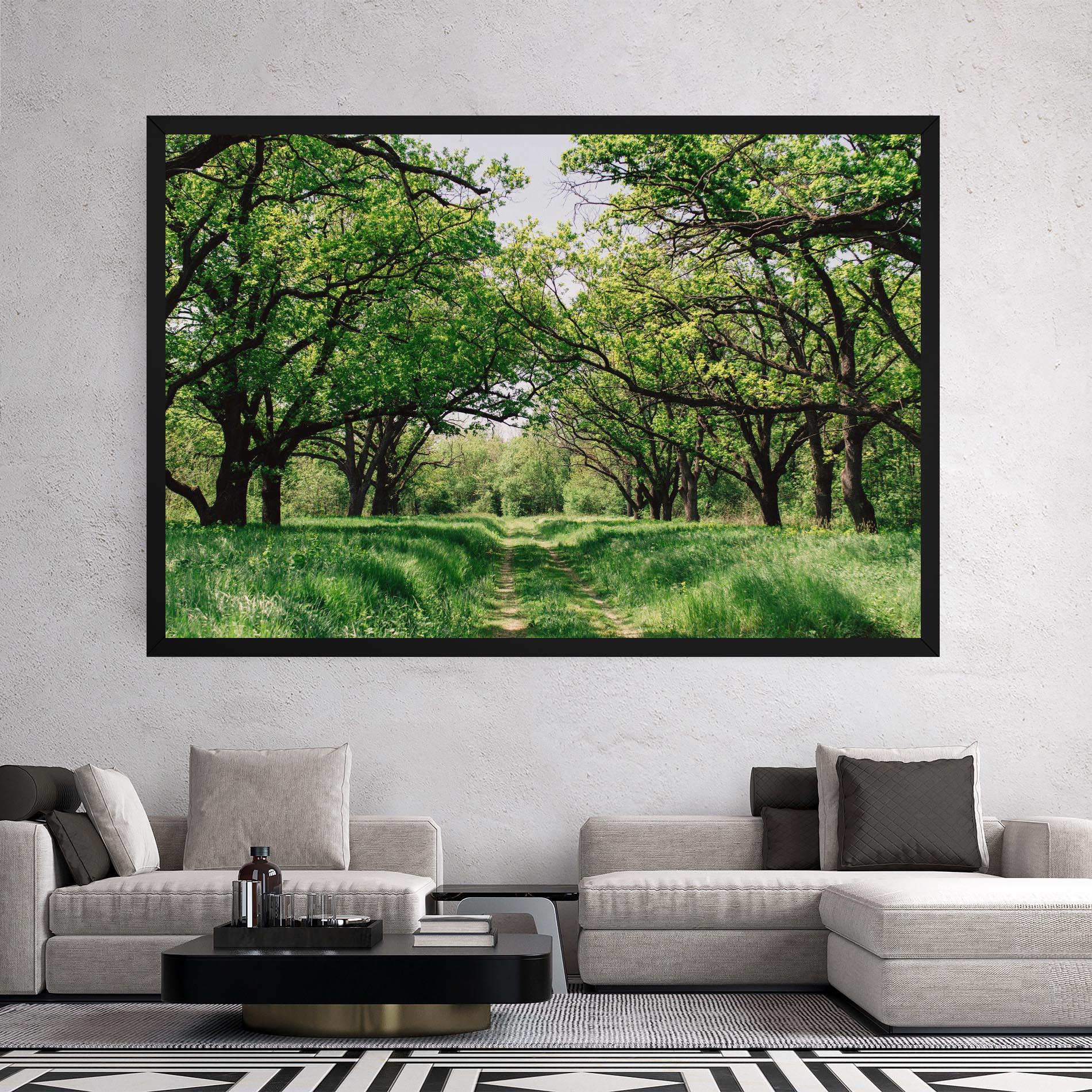 Vászonkép Forest Green Path mockup 2