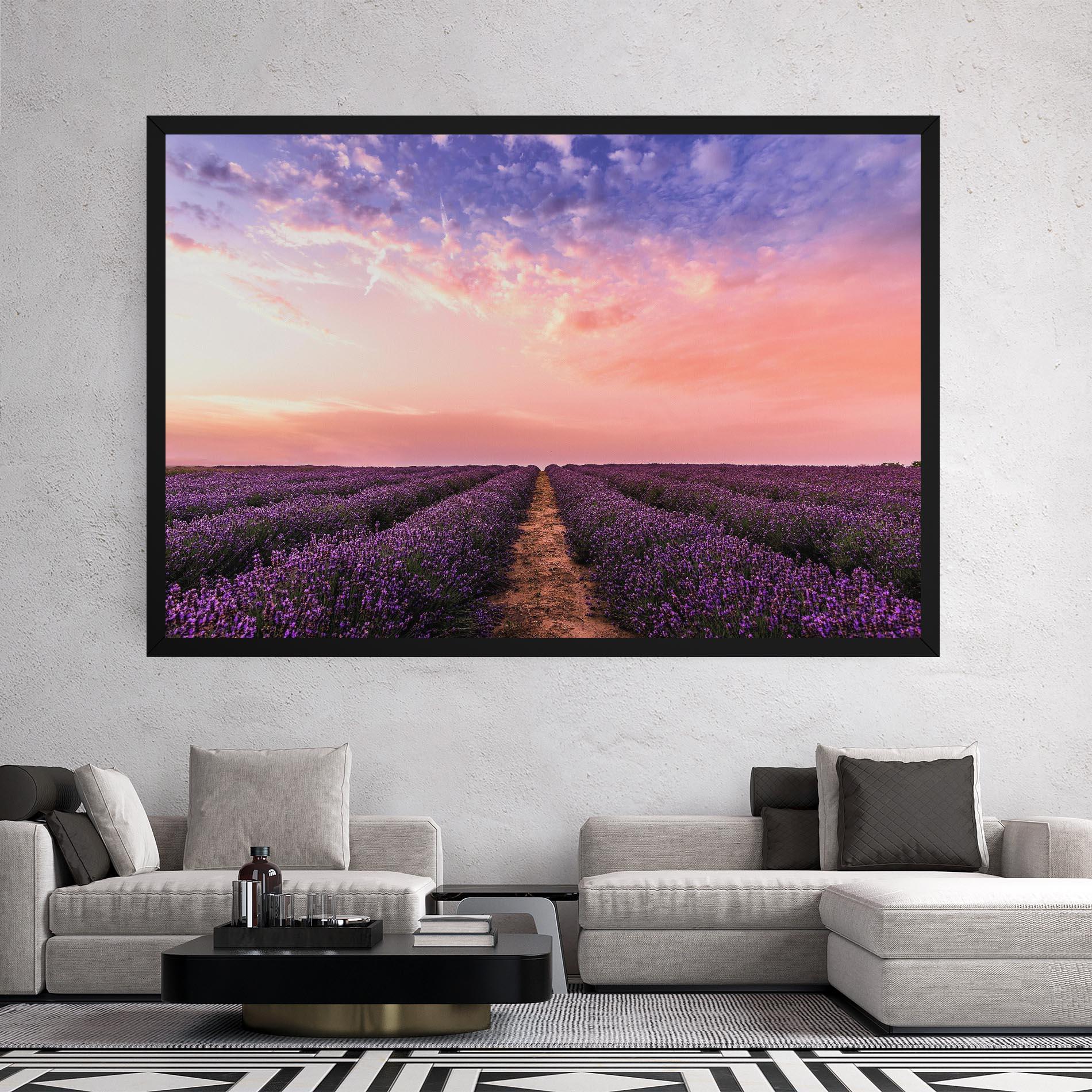 Vászonkép Lavender Field mockup 2