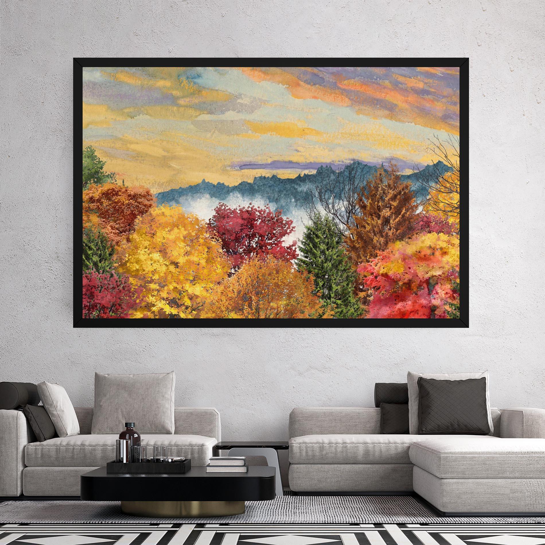 Vászonkép Mix Color Trees mockup 2