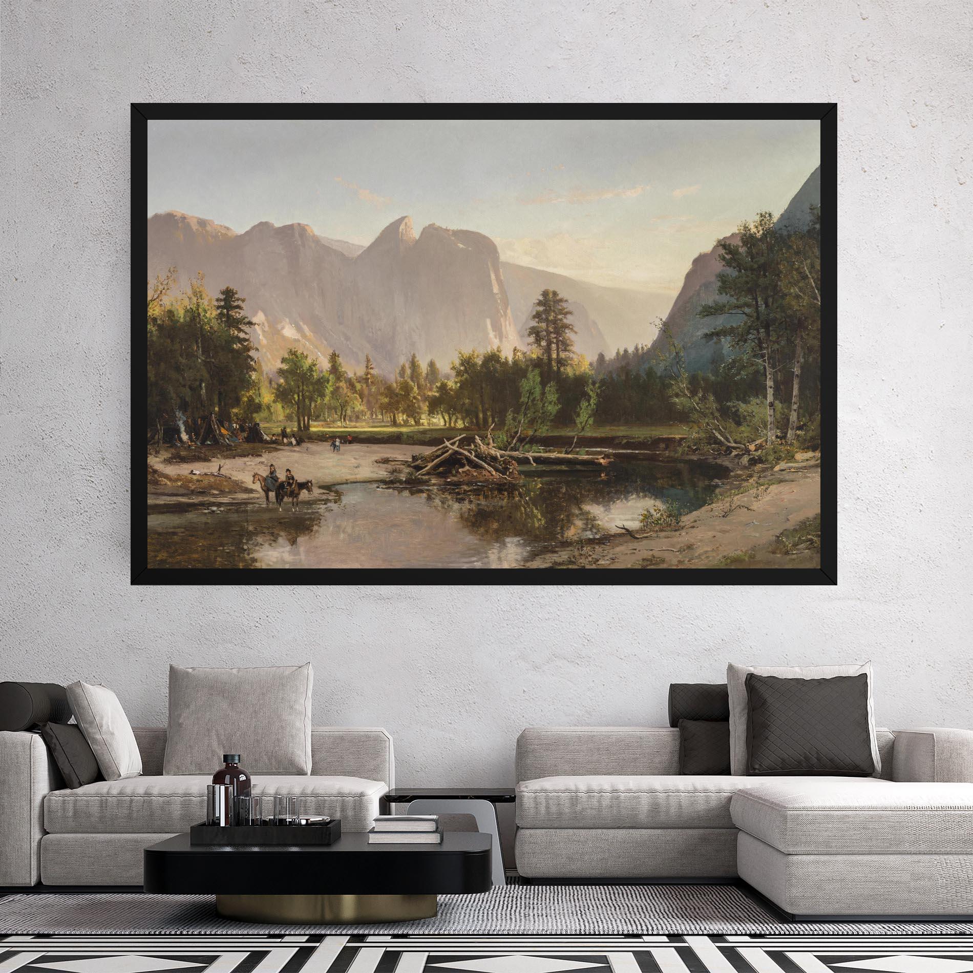 Vászonkép Small Lake Forest mockup 2