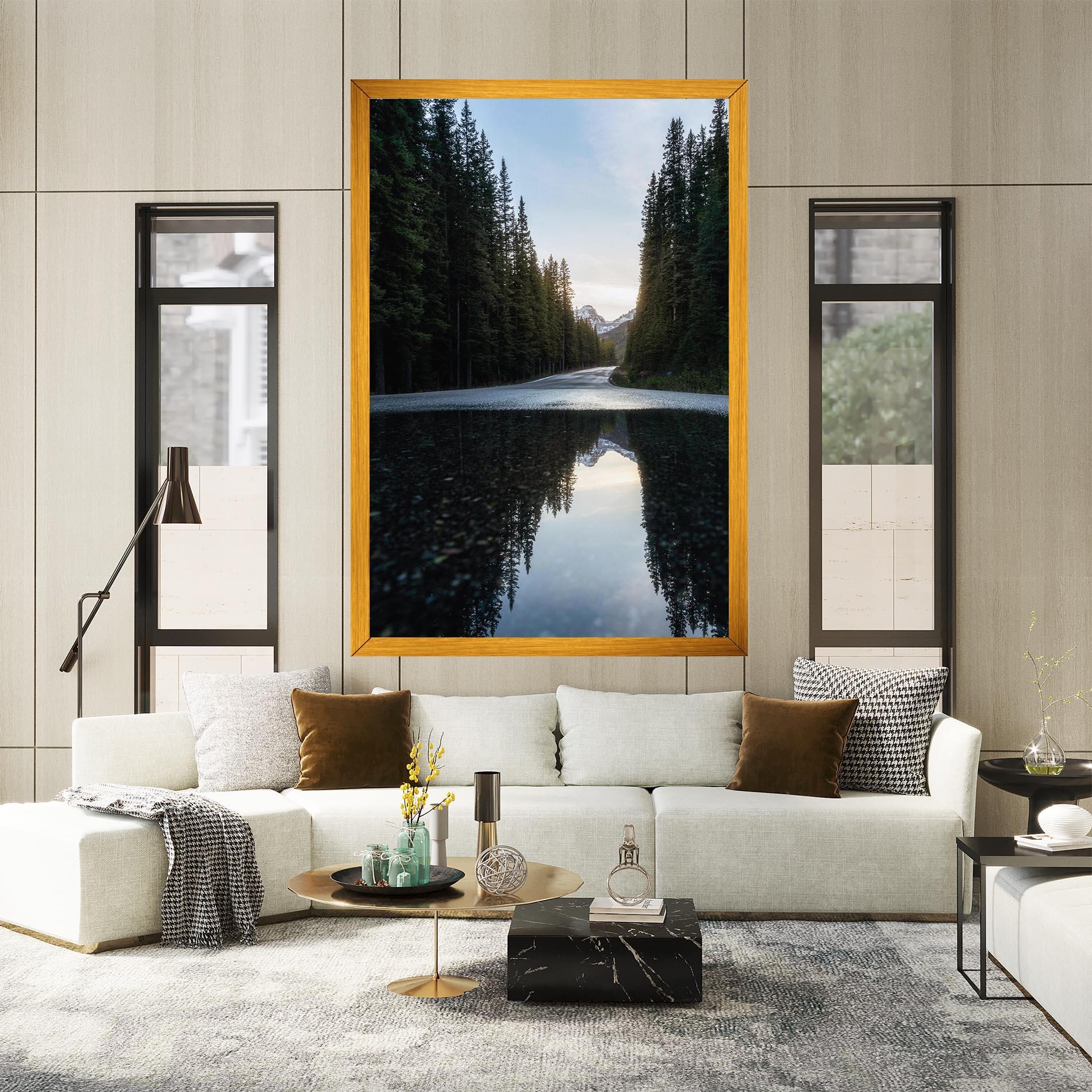 Vászonkép Big Lake Forest mockup 2