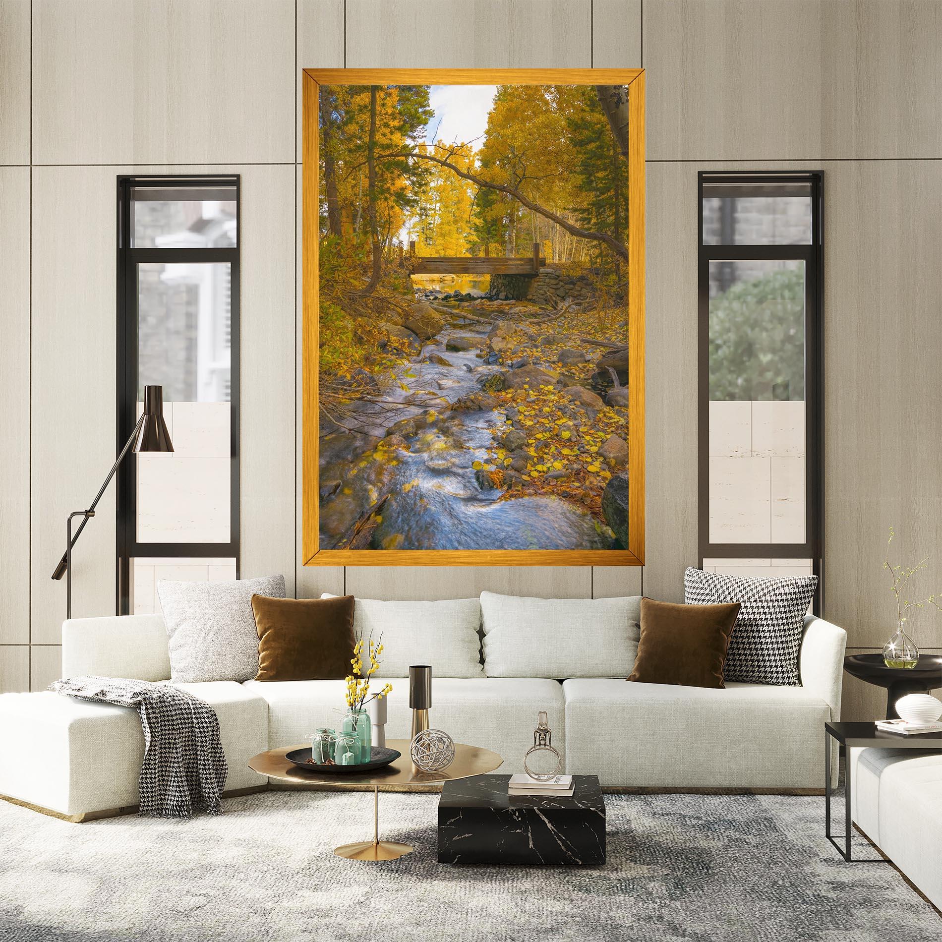 Vászonkép Yellow View Forest mockup 2