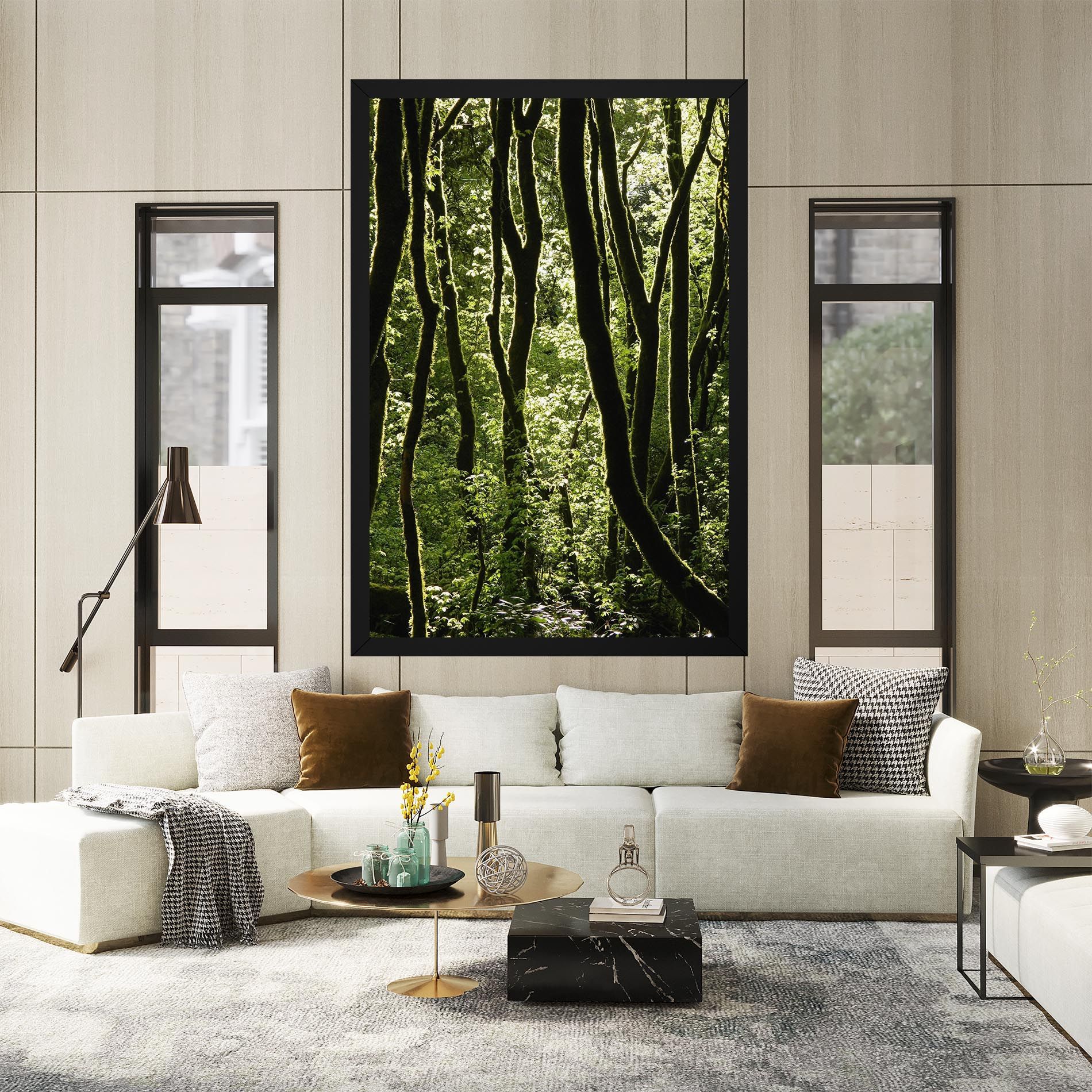 Forest Black Trees mockup 2