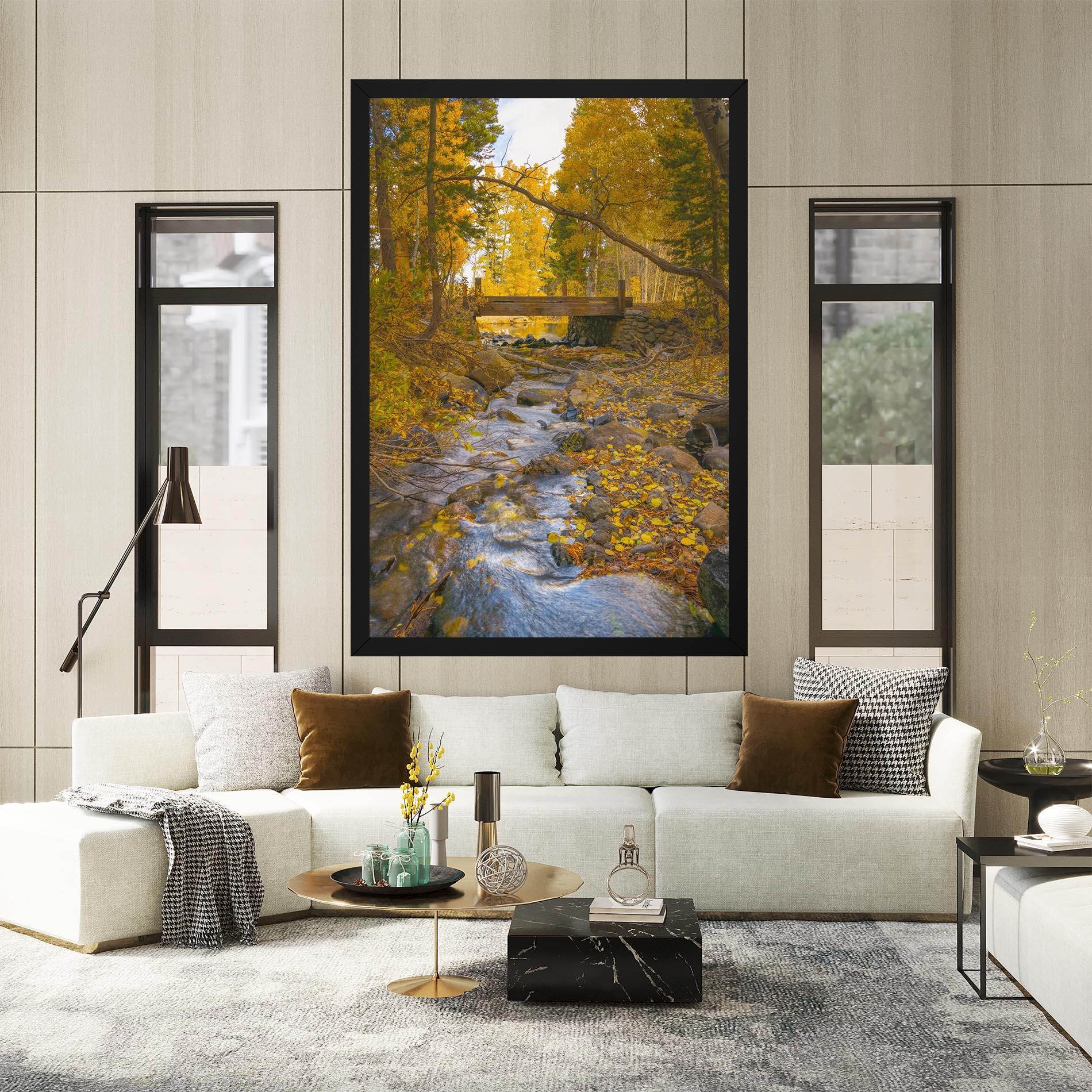 Vászonkép Yellow View Forest mockup 2