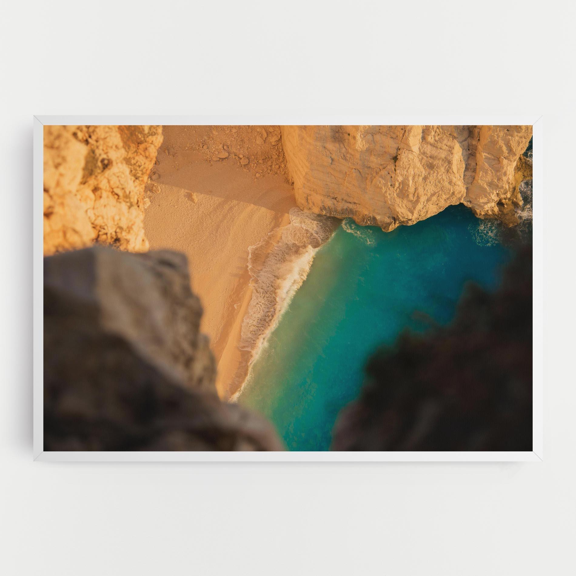 Vászonkép Blue Beach Water mockup 0