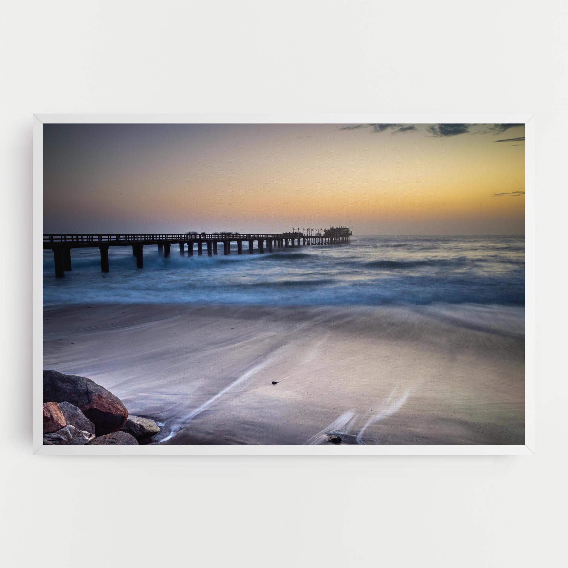 Vászonkép Empty Pretty Beach mockup 0