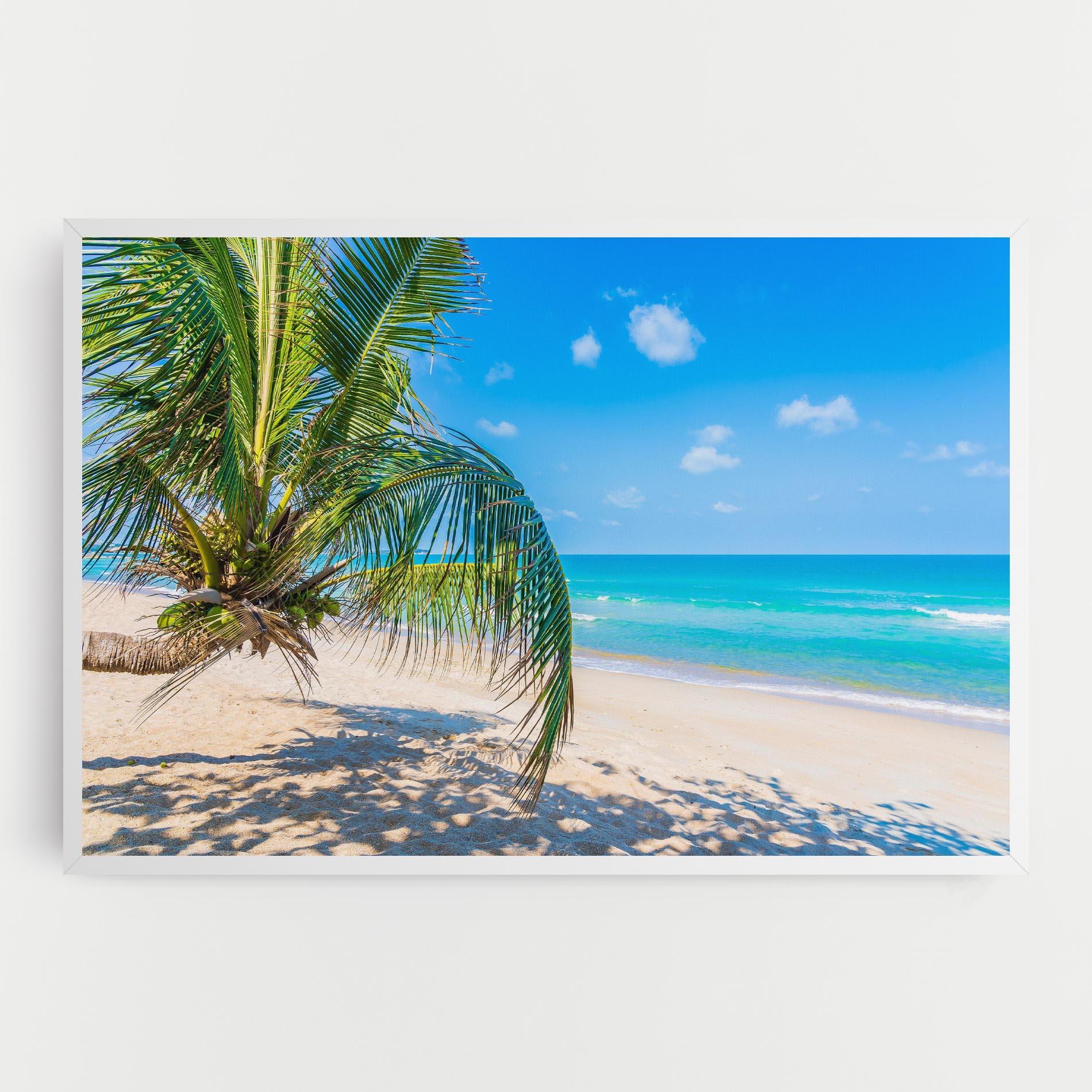 Vászonkép Tropical Beach View mockup 0
