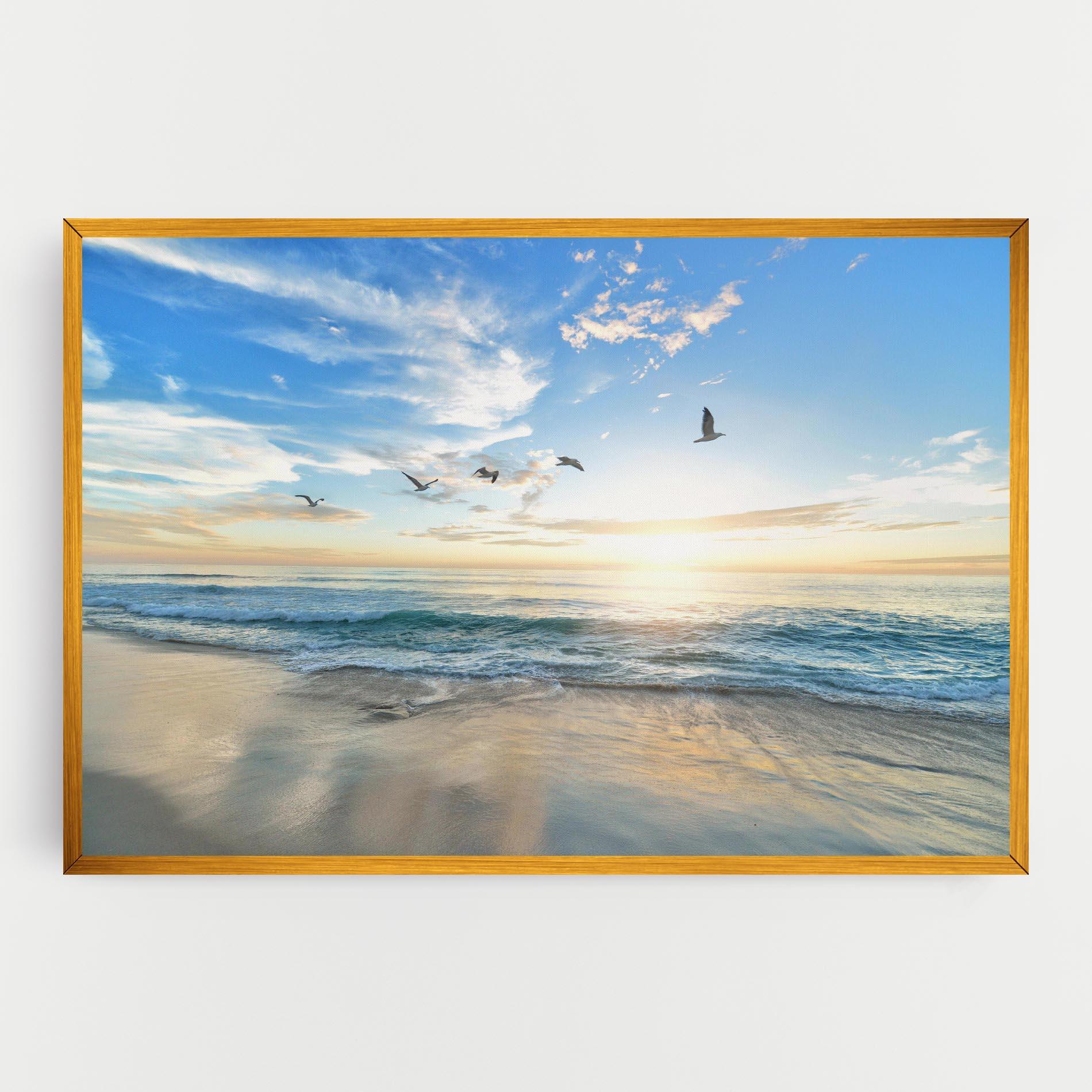 Vászonkép Beautiful Beach mockup 0