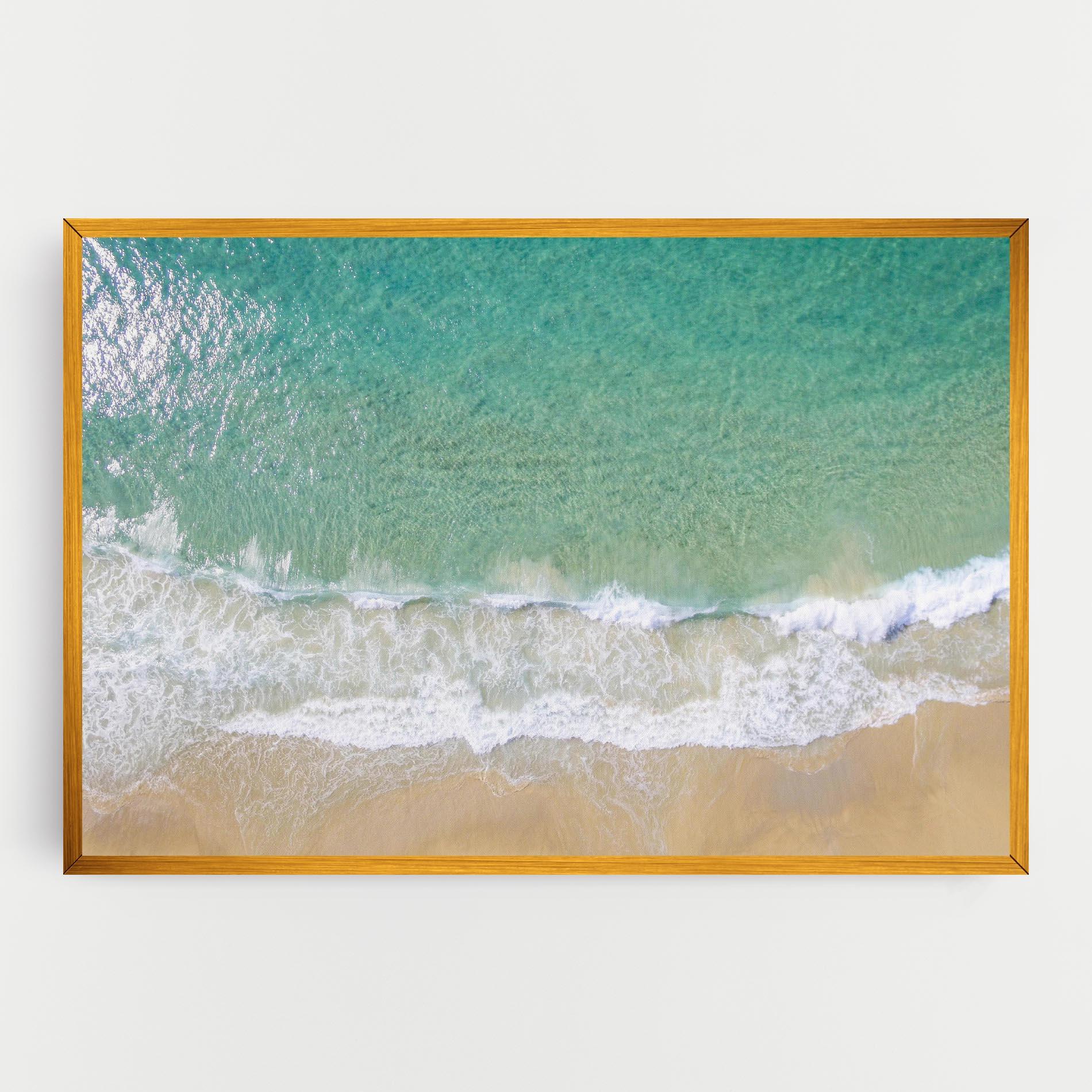 Vászonkép Blue Waves Beach mockup 0