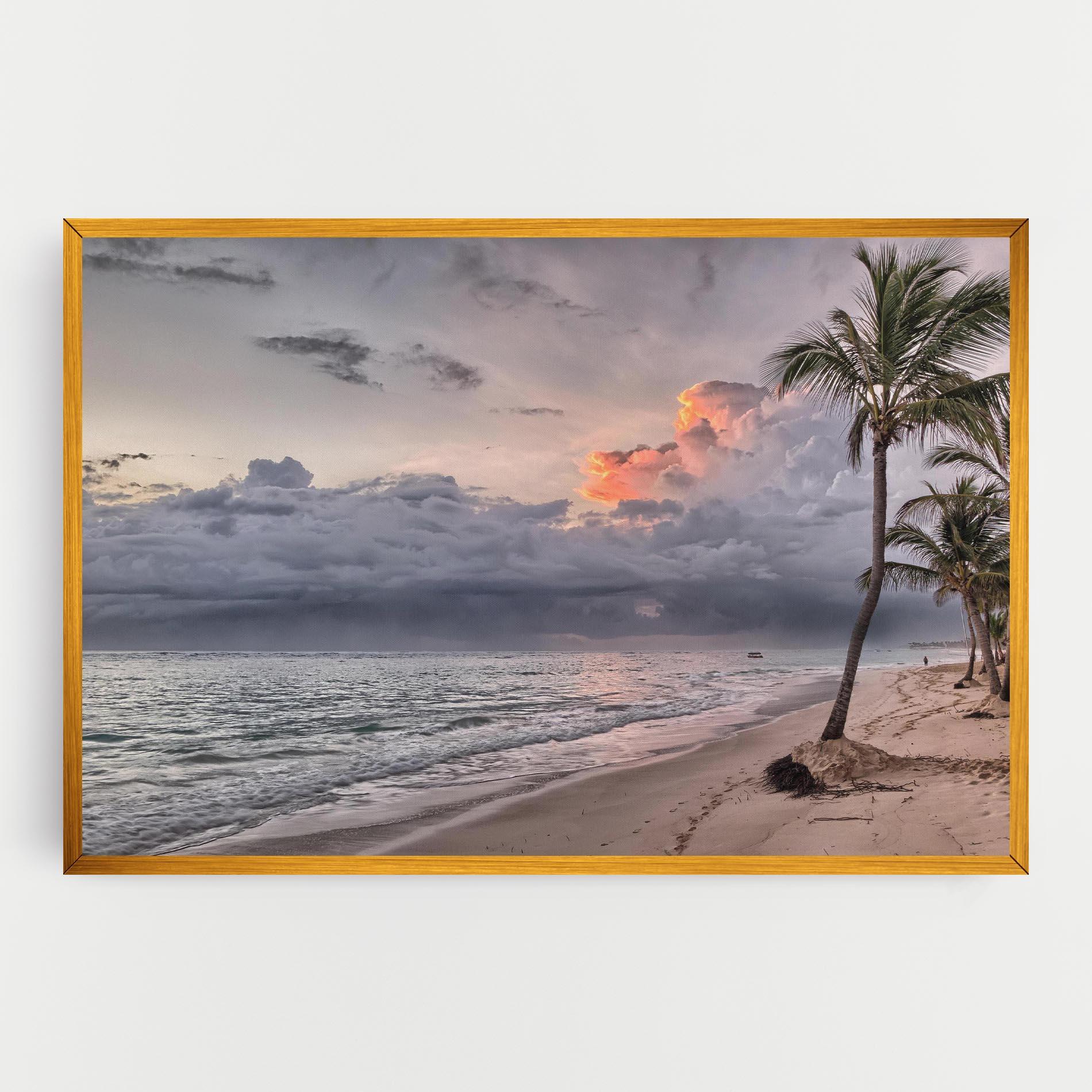 Vászonkép Cloudy Beach mockup 0