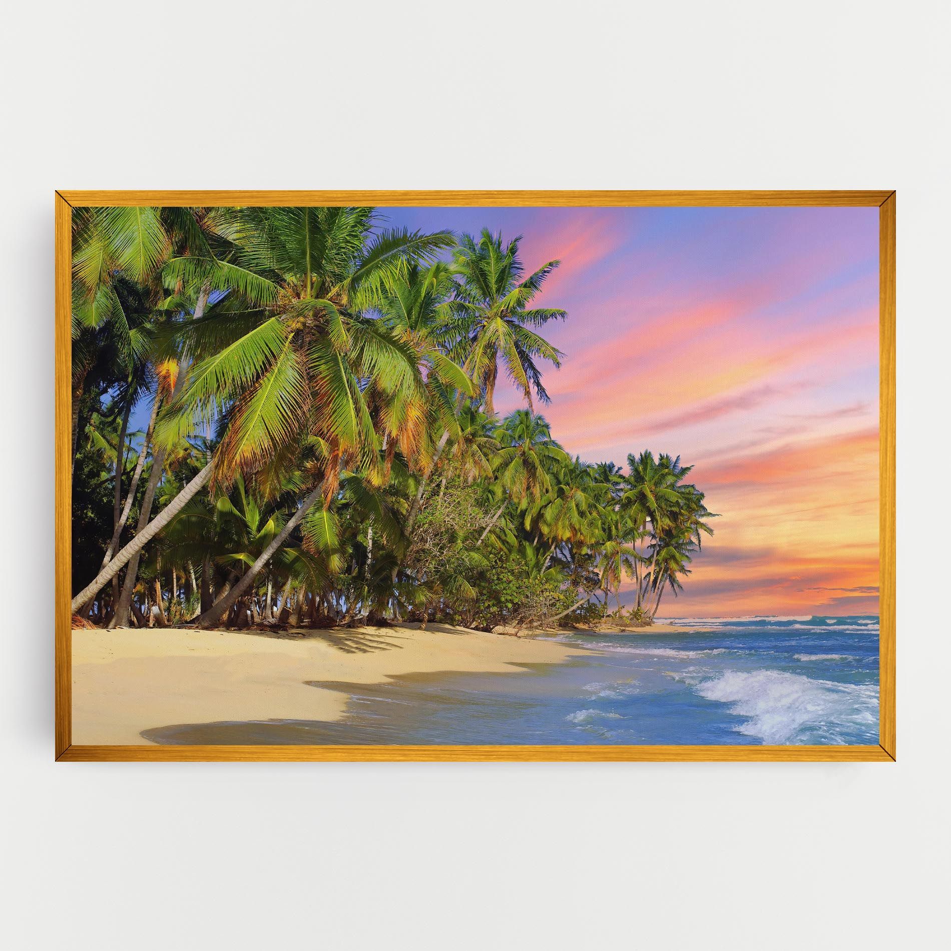 Coconut Tree Sunset mockup 0