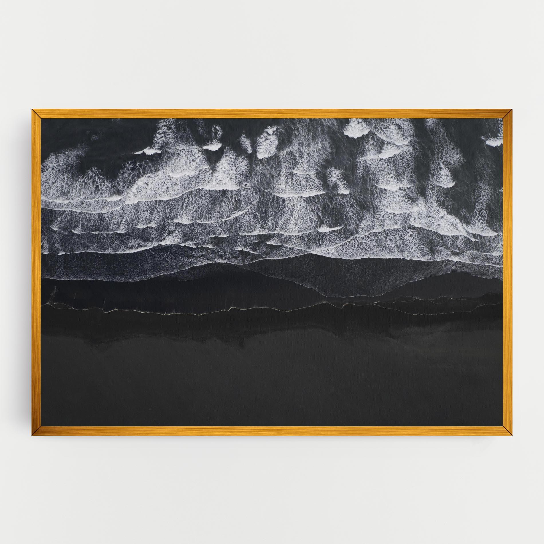 Vászonkép Grey Waves Beach mockup 0