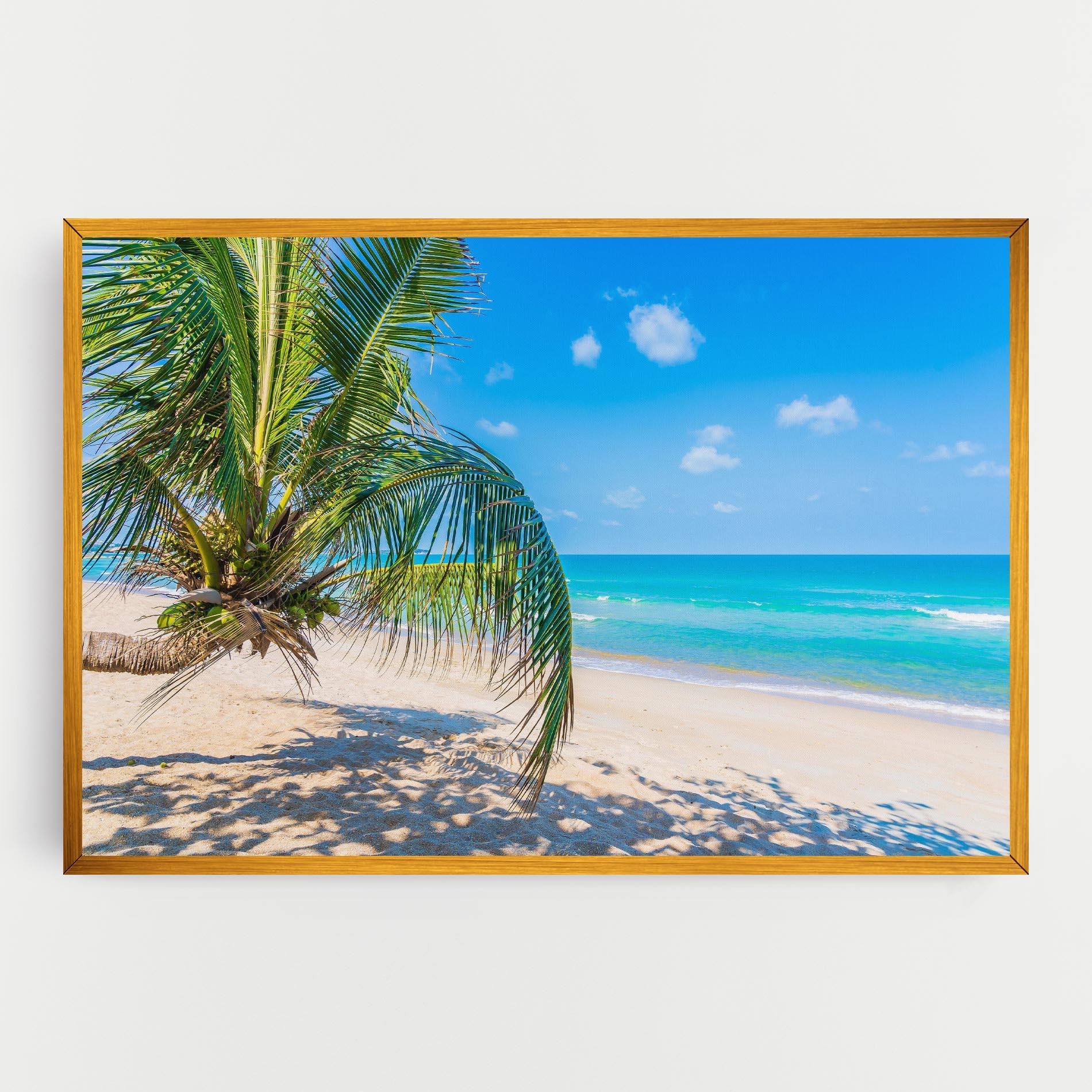 Vászonkép Tropical Beach View mockup 0