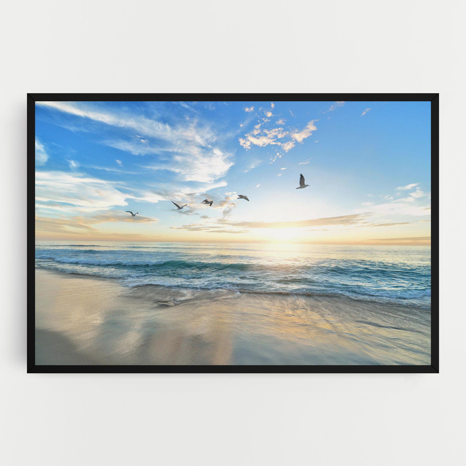 Vászonkép Beautiful Beach mockup 0