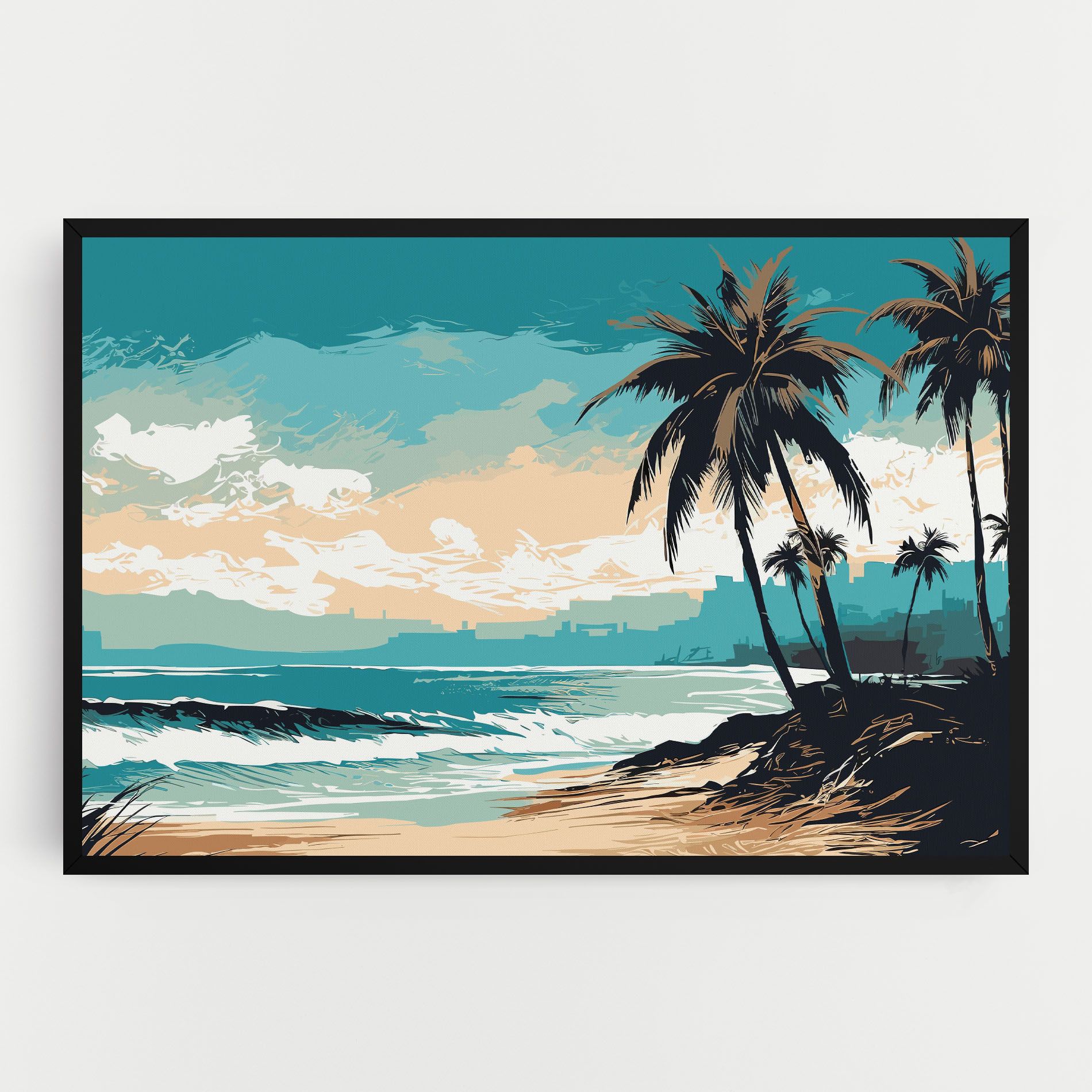 Cream Blue Beach mockup 0