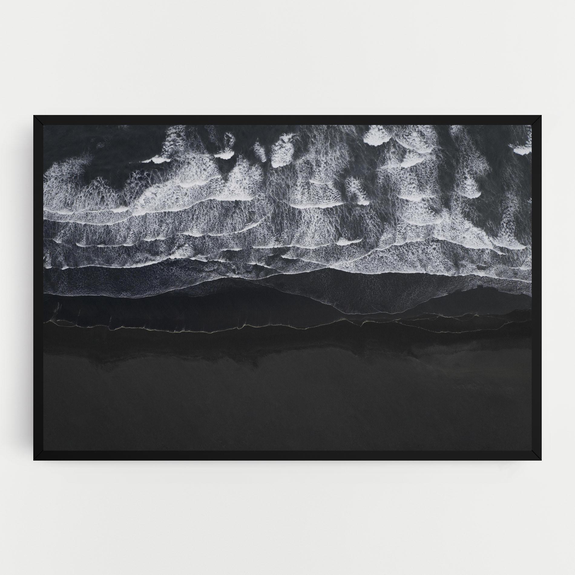 Vászonkép Grey Waves Beach mockup 0