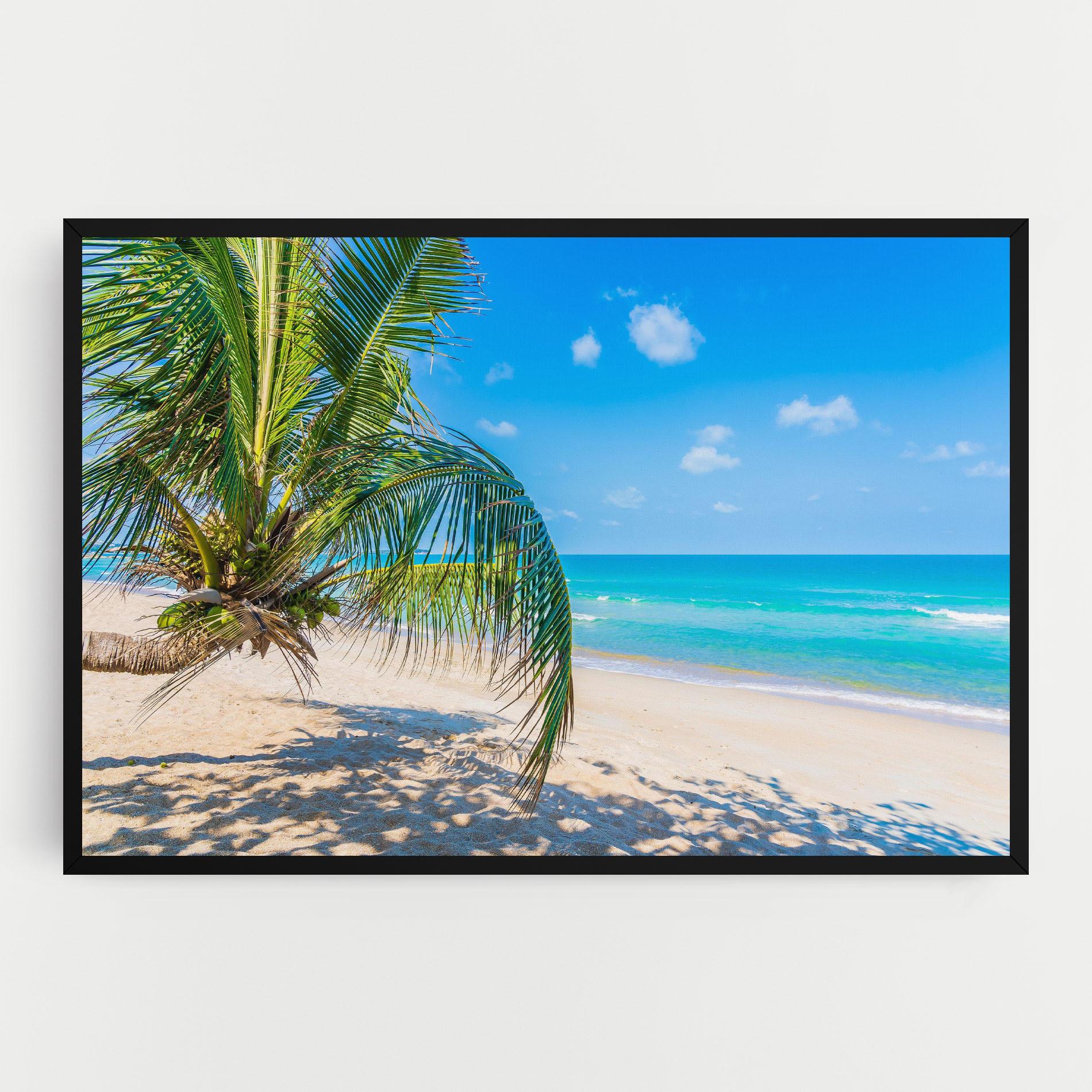 Vászonkép Tropical Beach View mockup 0