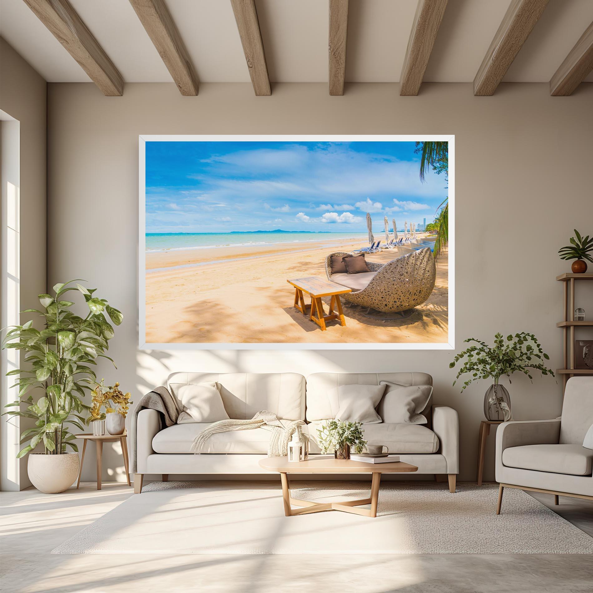 Vászonkép Dinning Blue Sky mockup 6