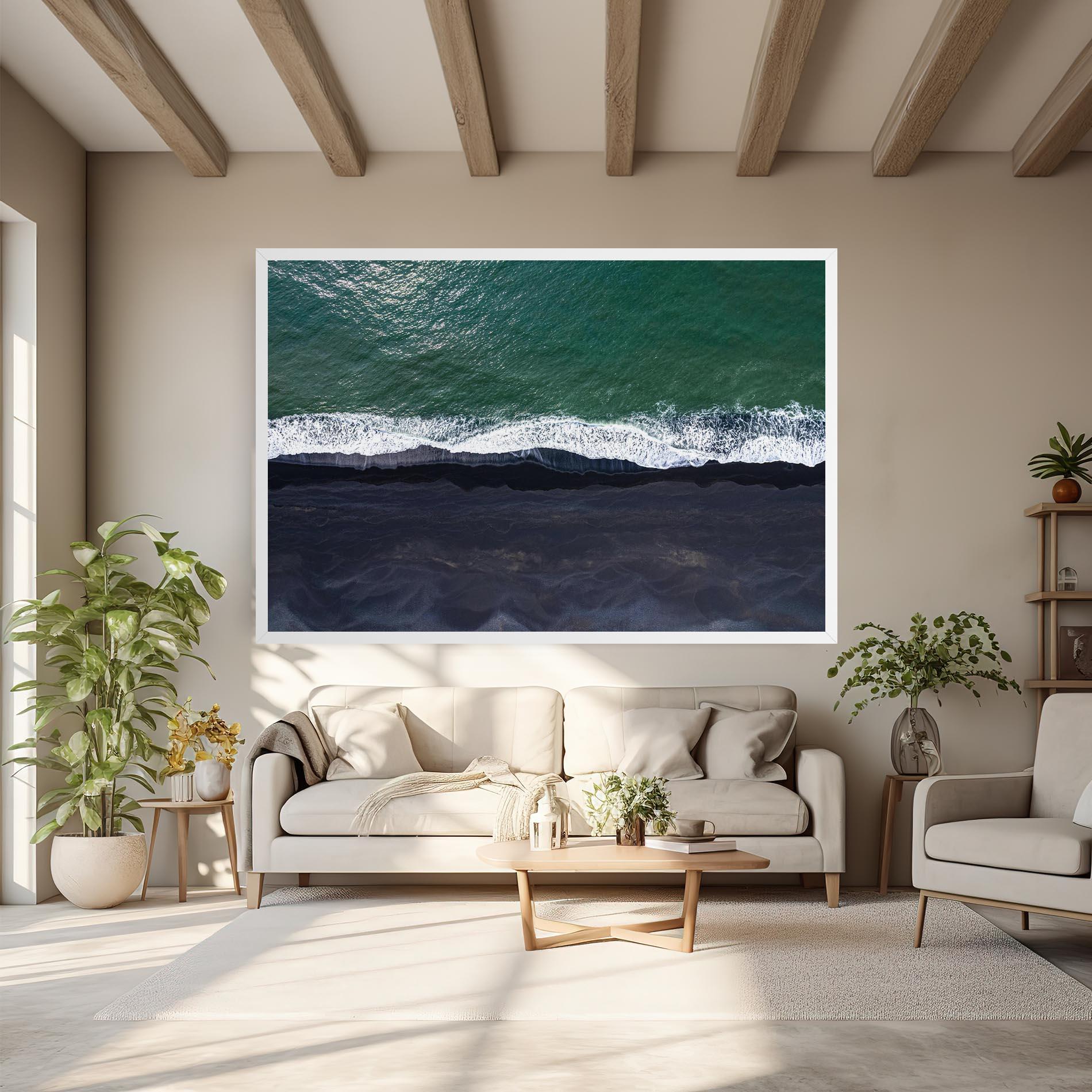 Vászonkép Green Blue Beach mockup 6