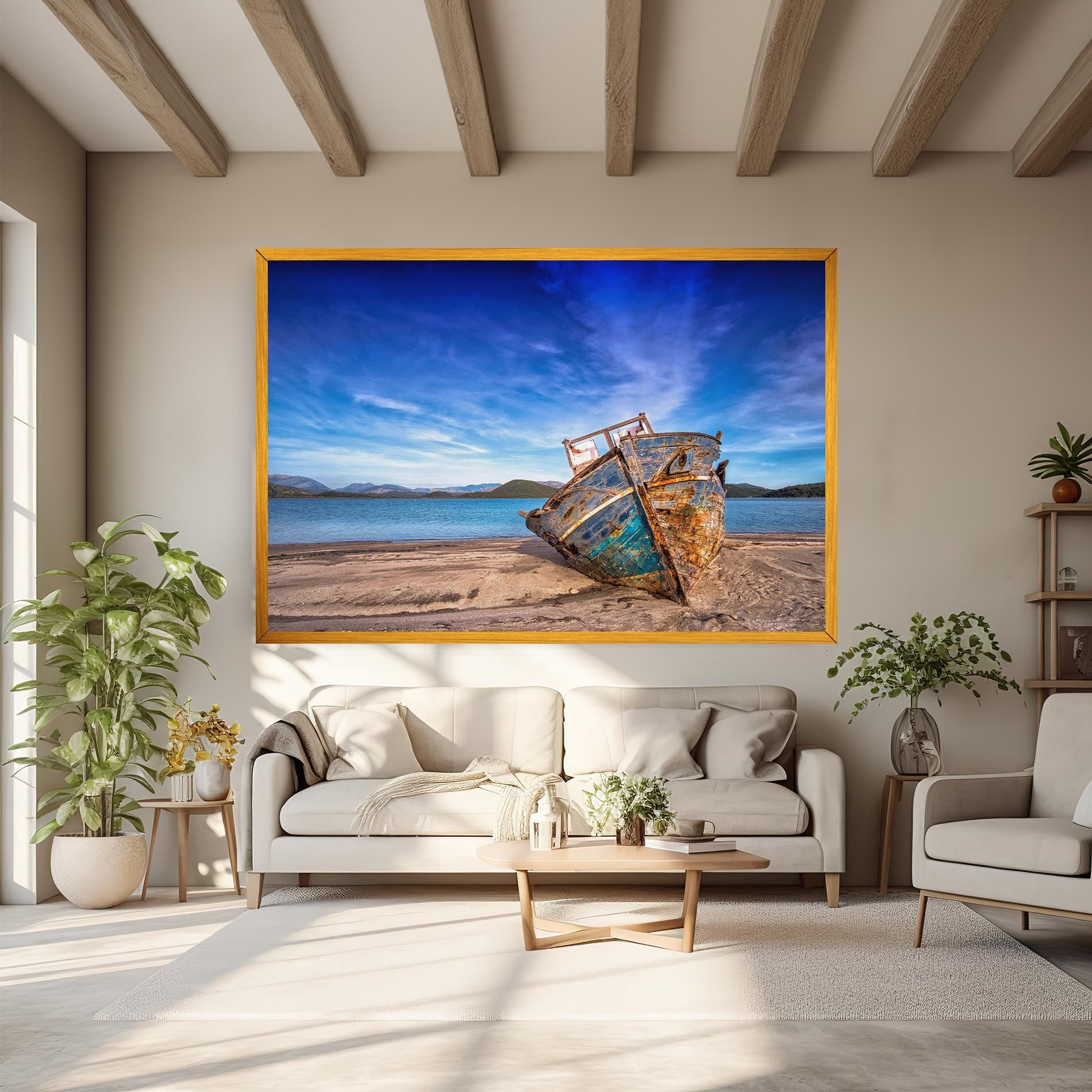 Boat Blue Sky mockup 6