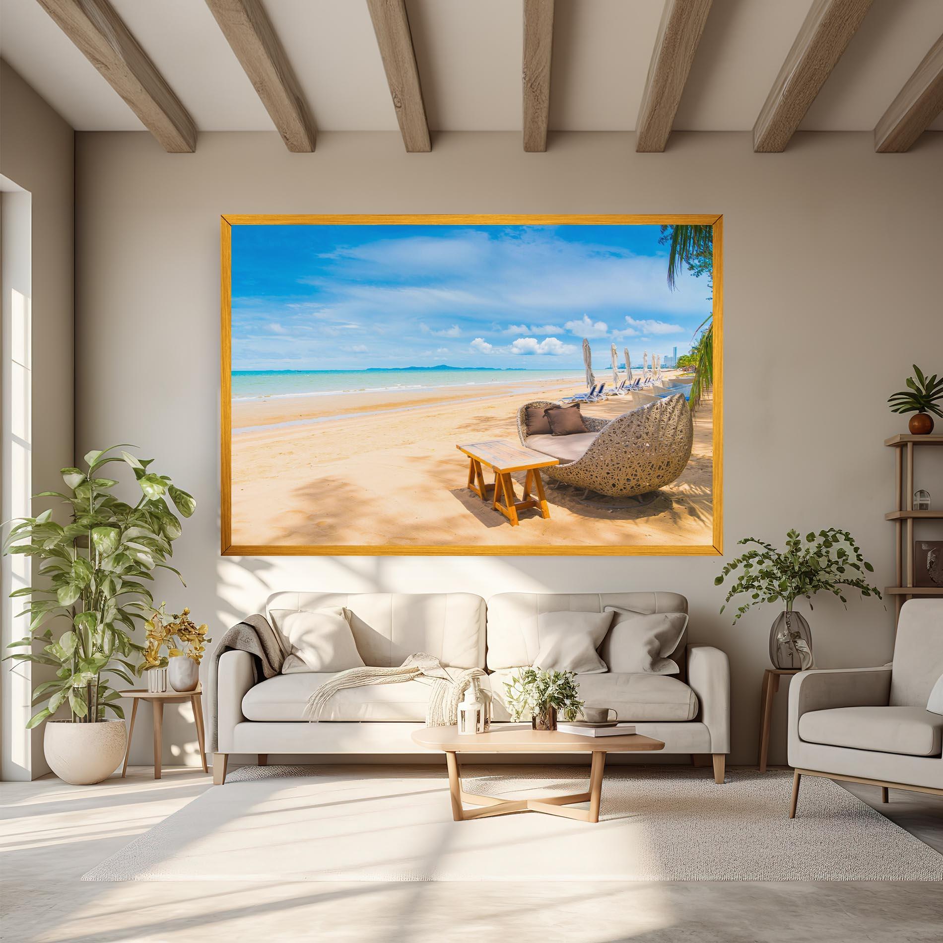 Vászonkép Dinning Blue Sky mockup 6