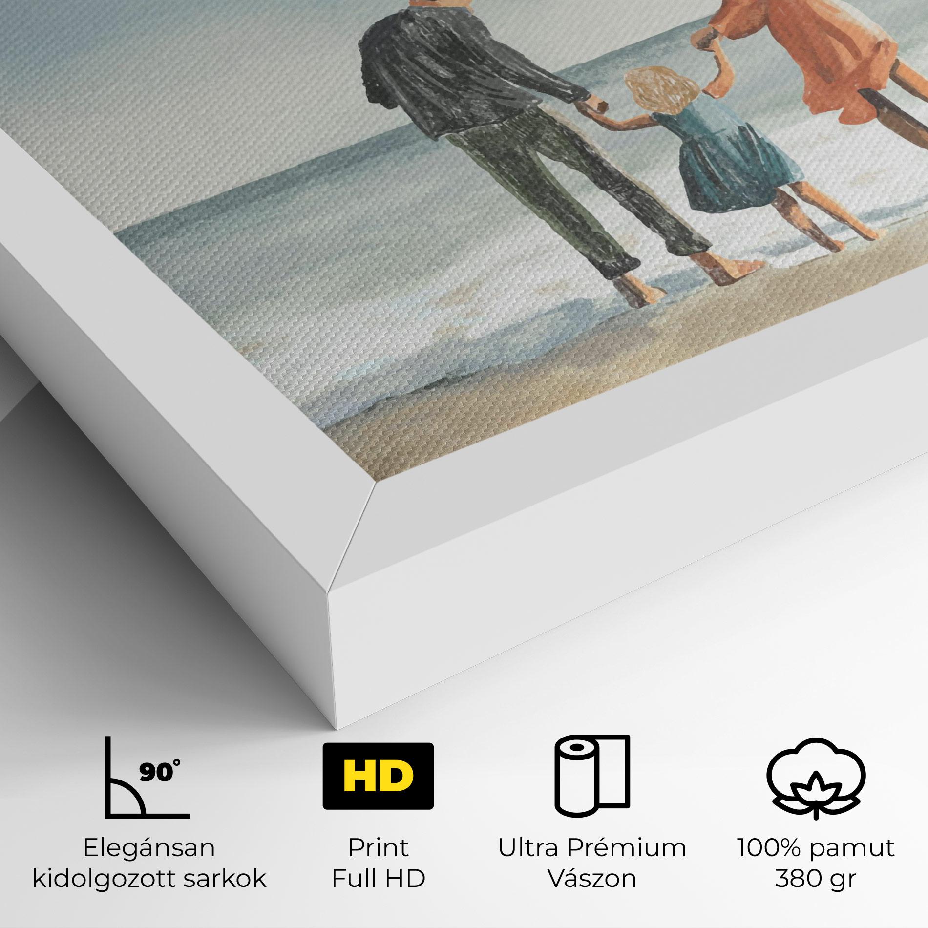 Vászonkép Beach Family mockup 4