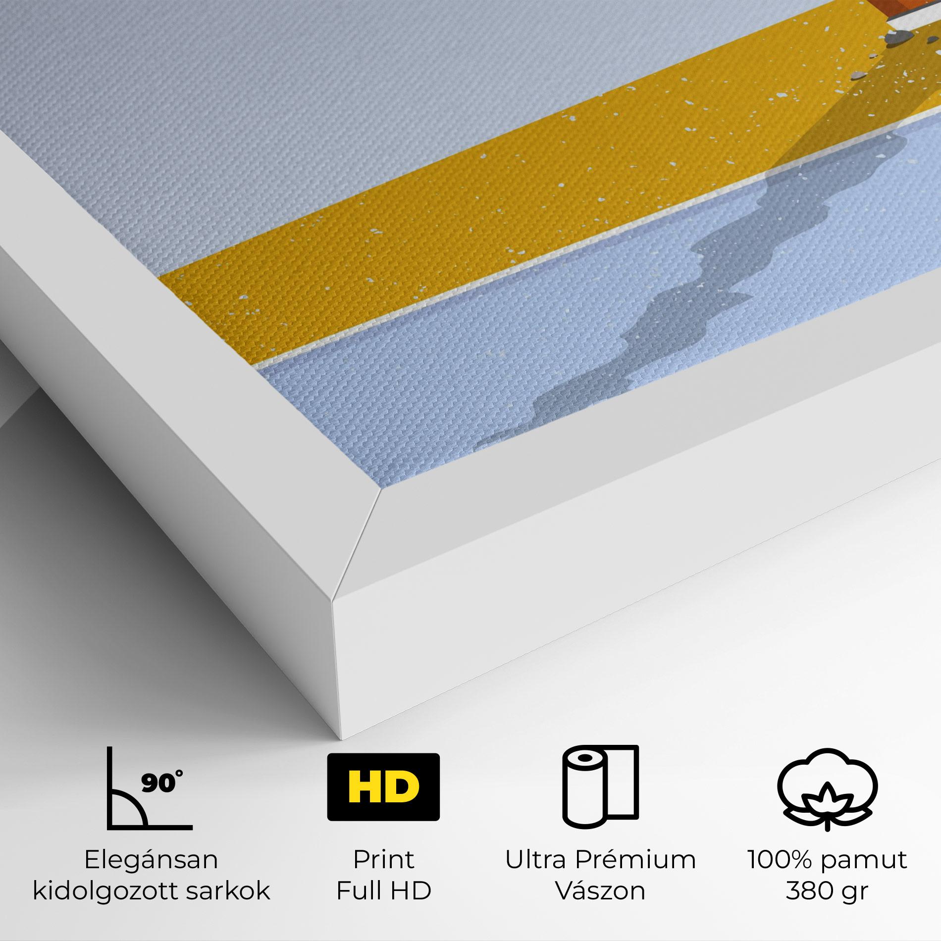 Vászonkép Beach Tower mockup 4