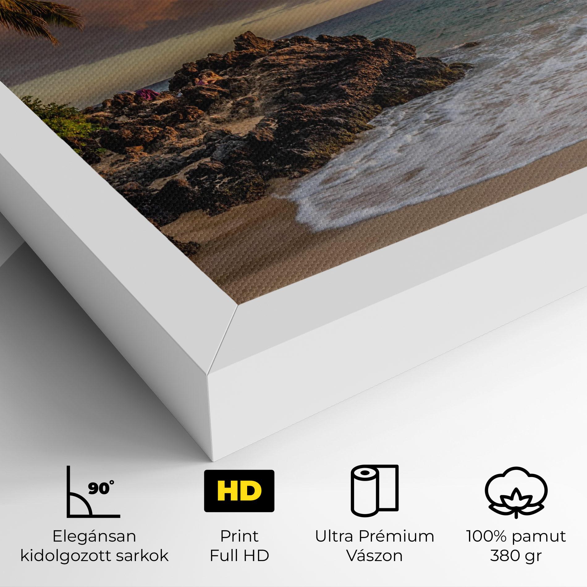 Vászonkép Beautiful Beach Landscape mockup 4