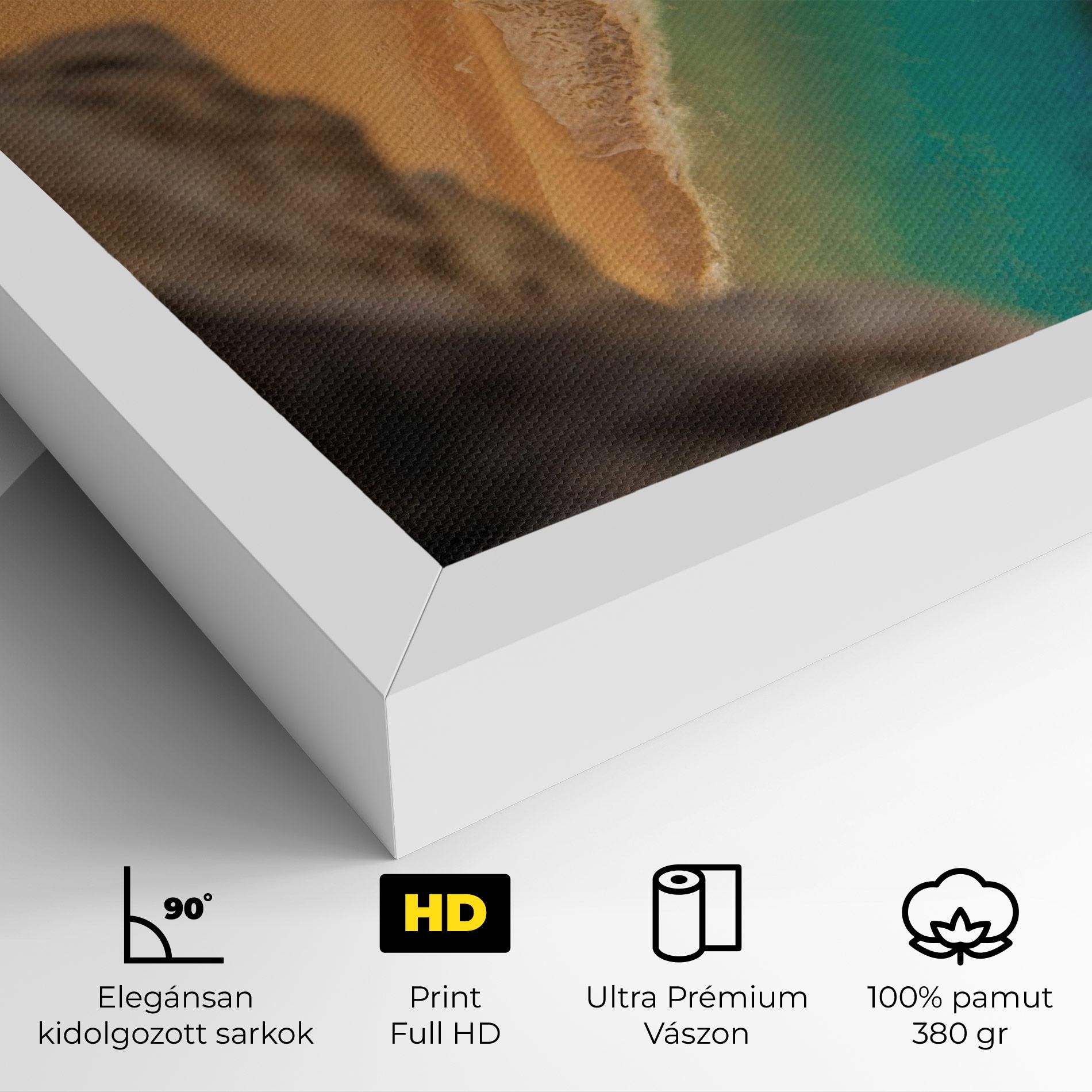 Vászonkép Blue Beach Water mockup 4