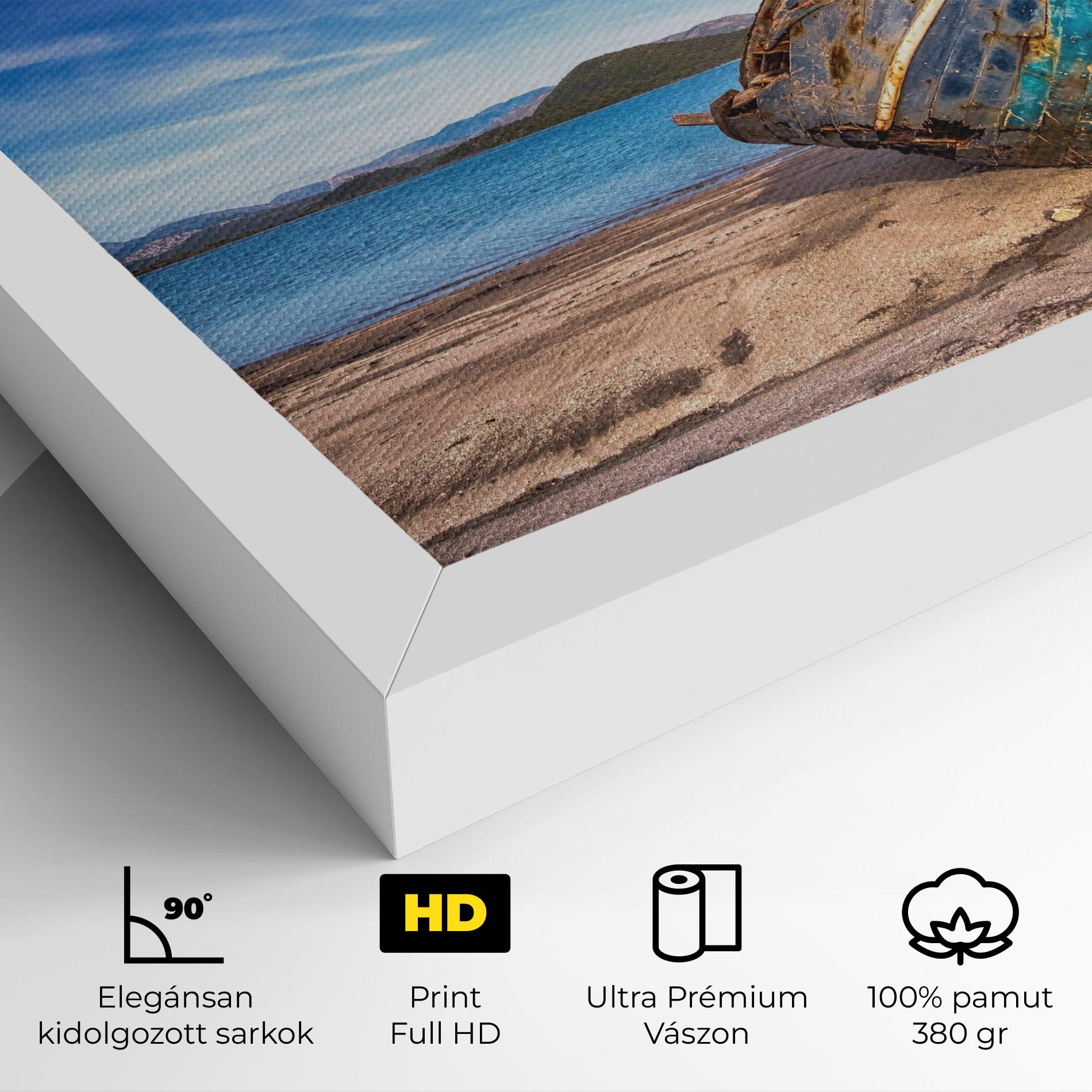 Vászonkép Boat Blue Sky mockup 4