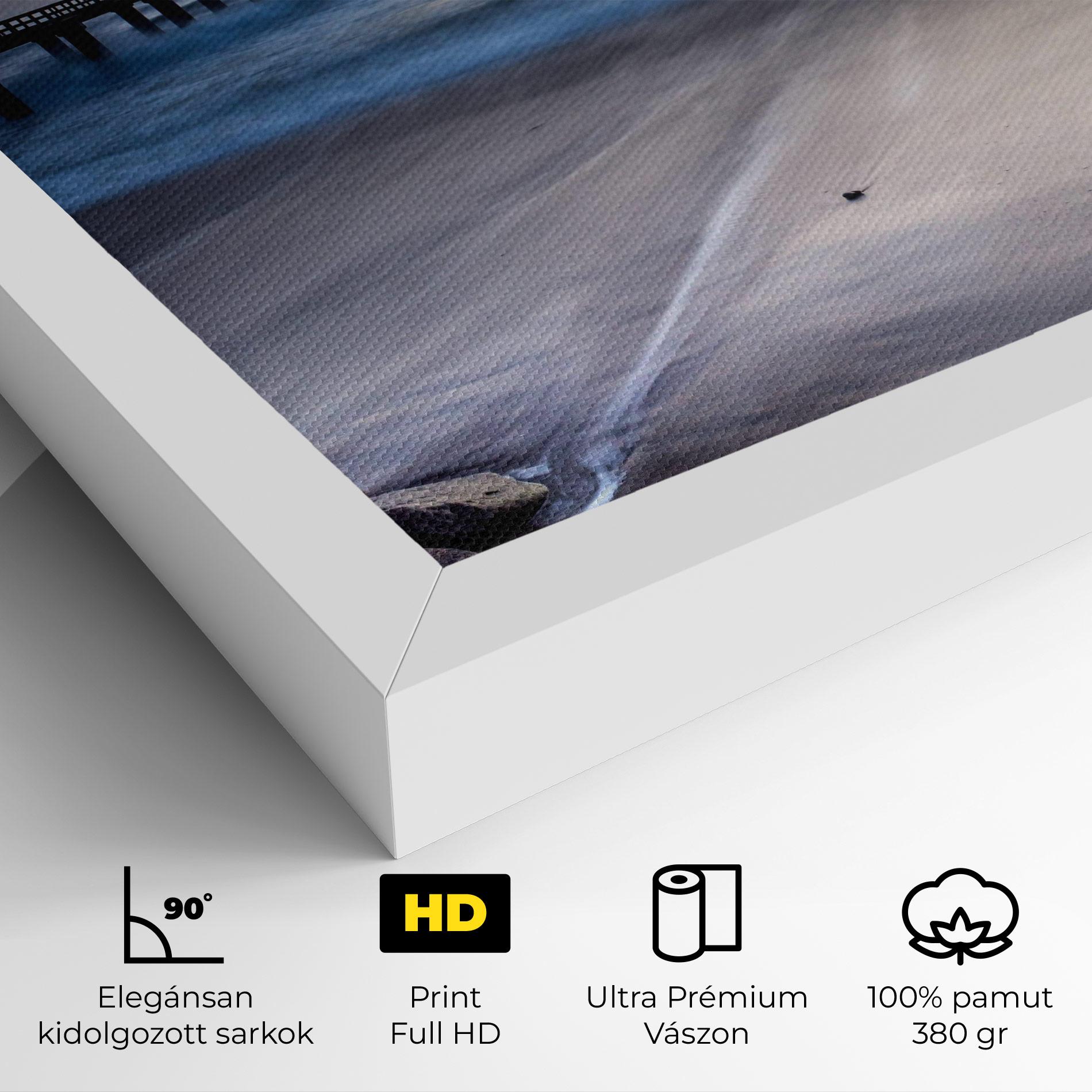 Vászonkép Empty Pretty Beach mockup 4