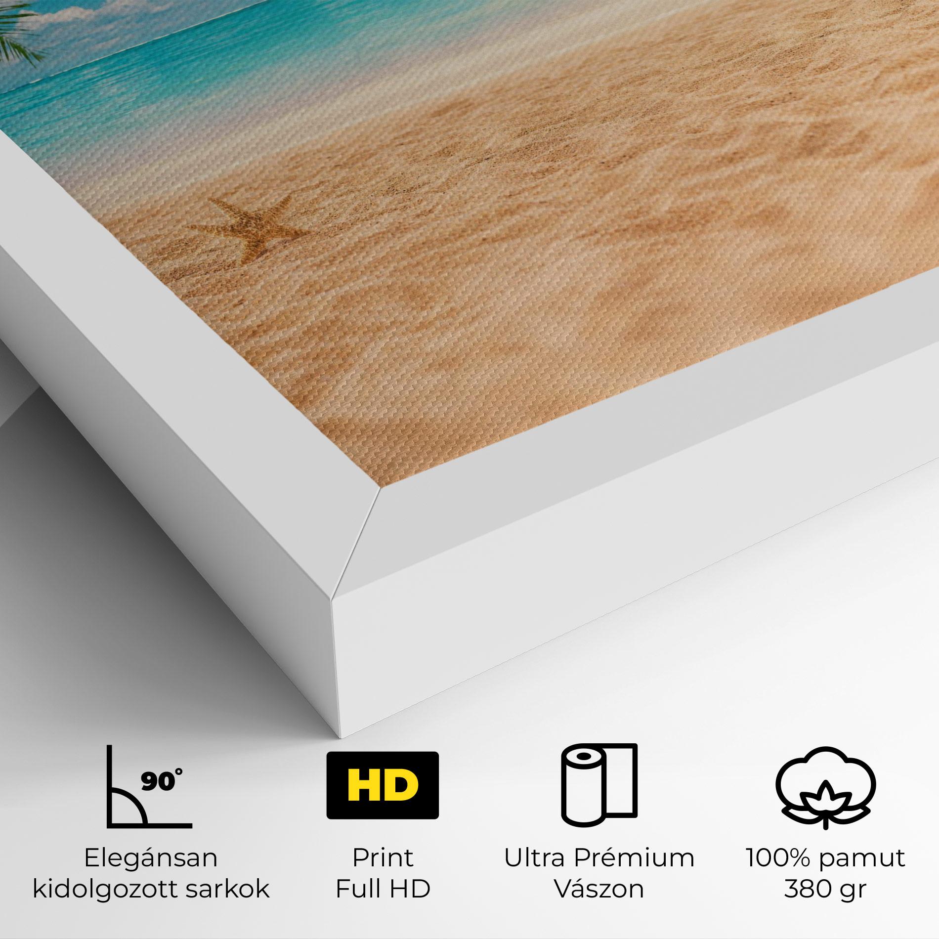 Vászonkép Exotic Beach Ocean mockup 4