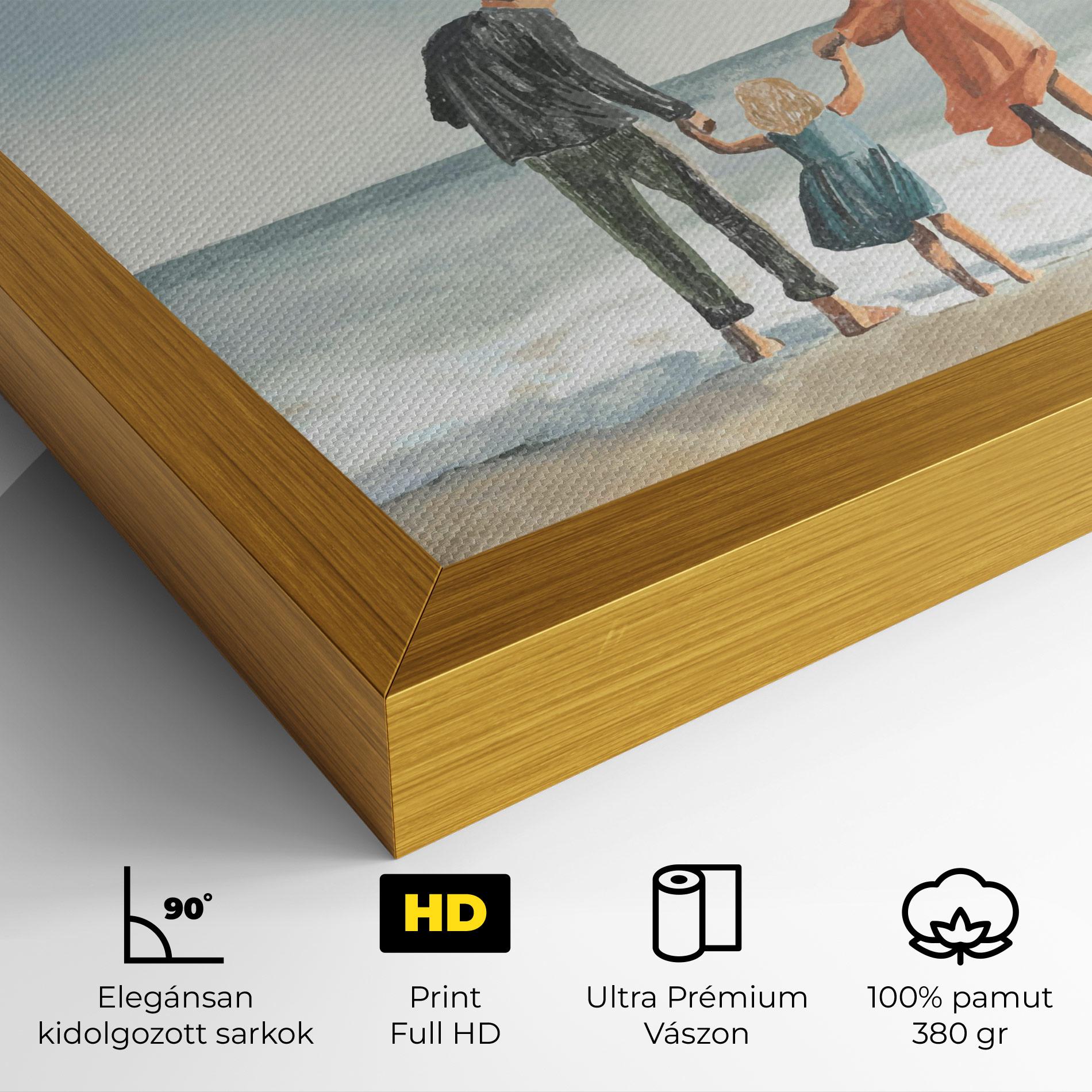 Vászonkép Beach Family mockup 4