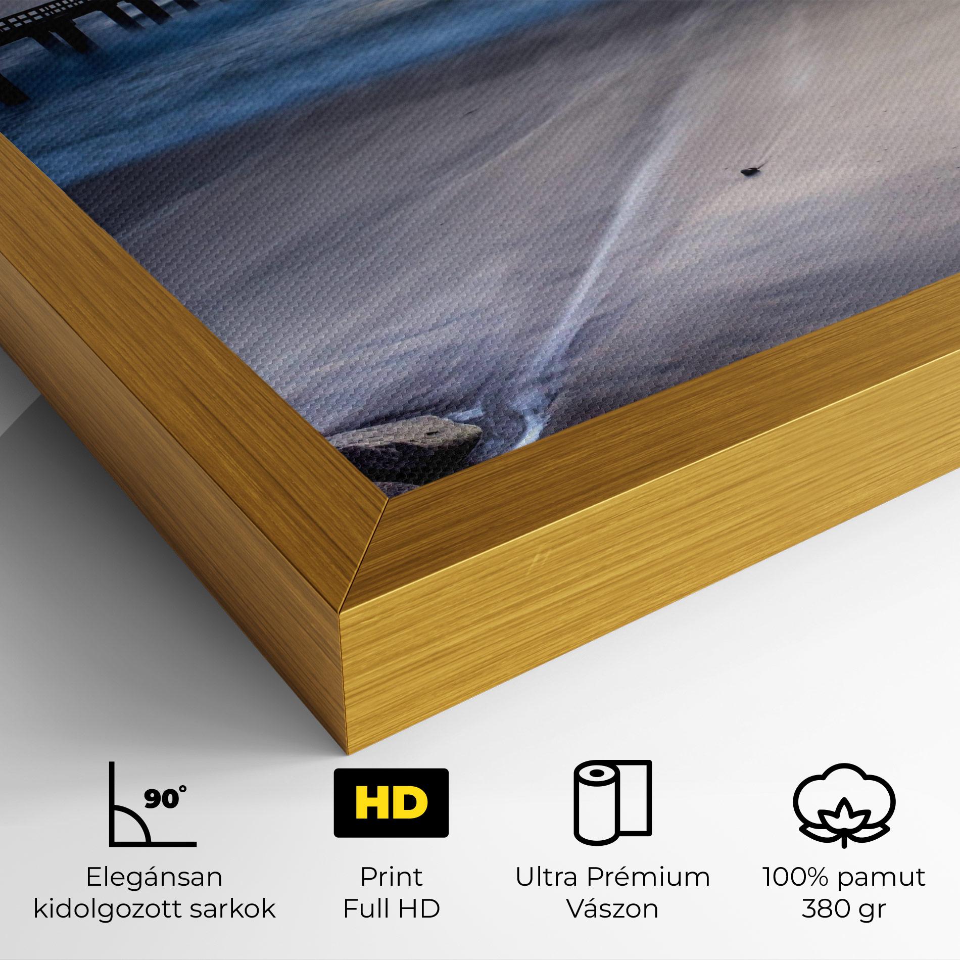 Vászonkép Empty Pretty Beach mockup 4