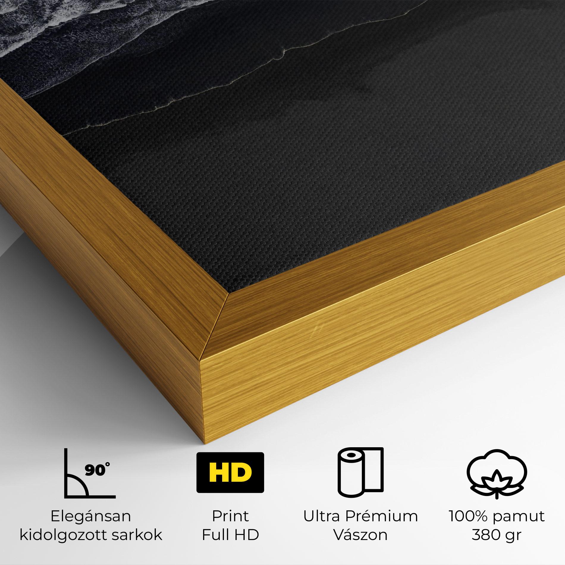 Vászonkép Grey Waves Beach mockup 4