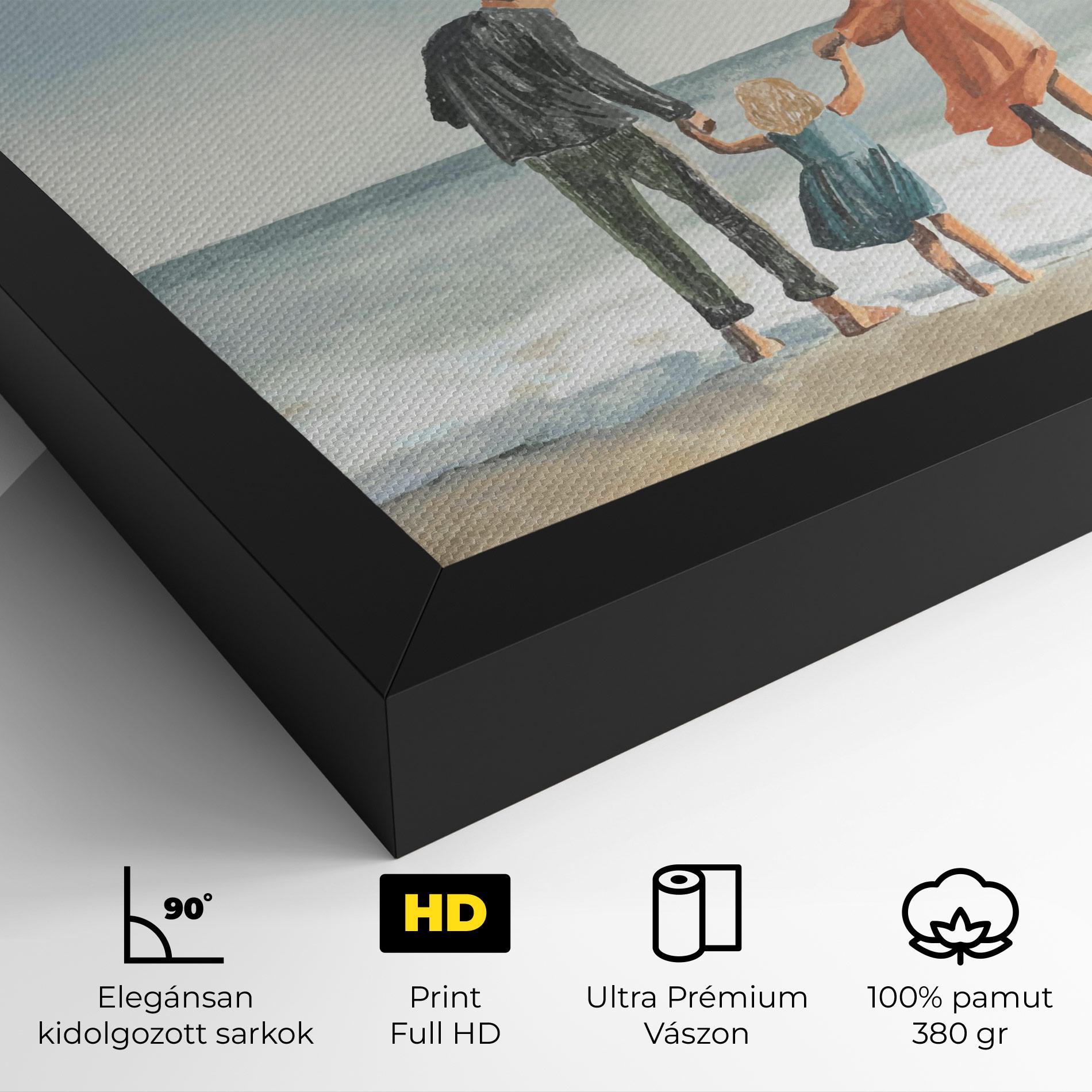 Vászonkép Beach Family mockup 4