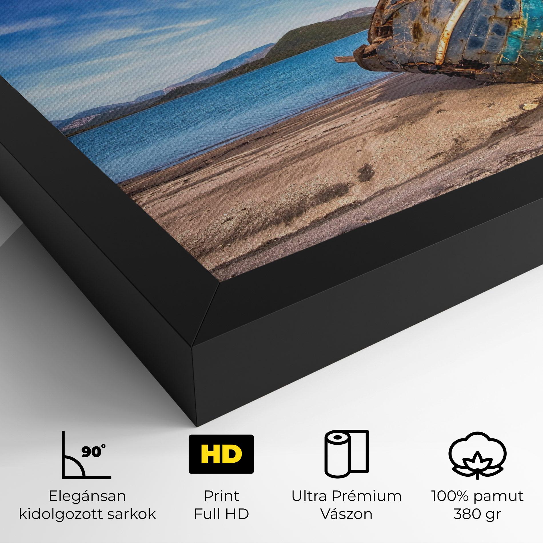 Vászonkép Boat Blue Sky mockup 4