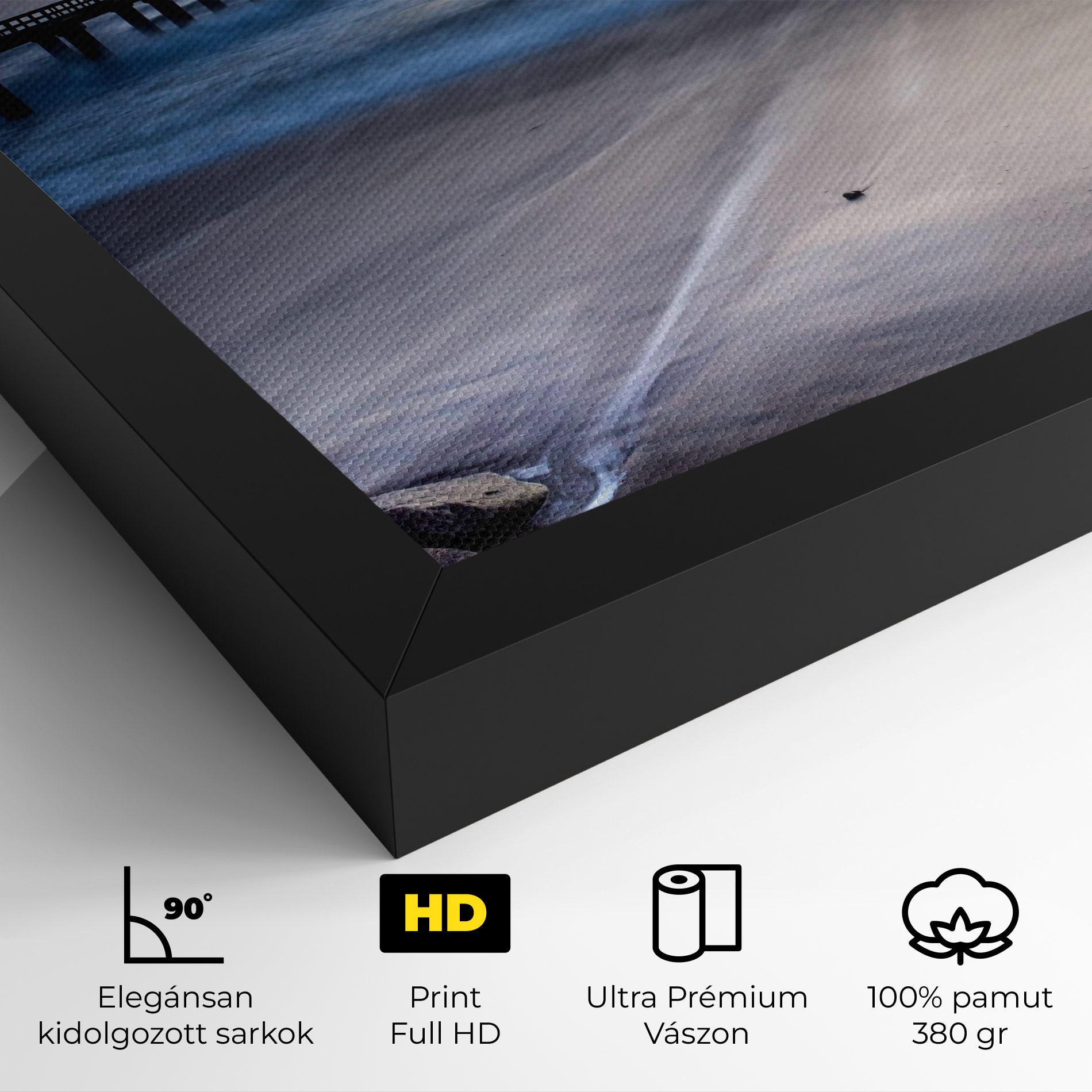 Vászonkép Empty Pretty Beach mockup 4