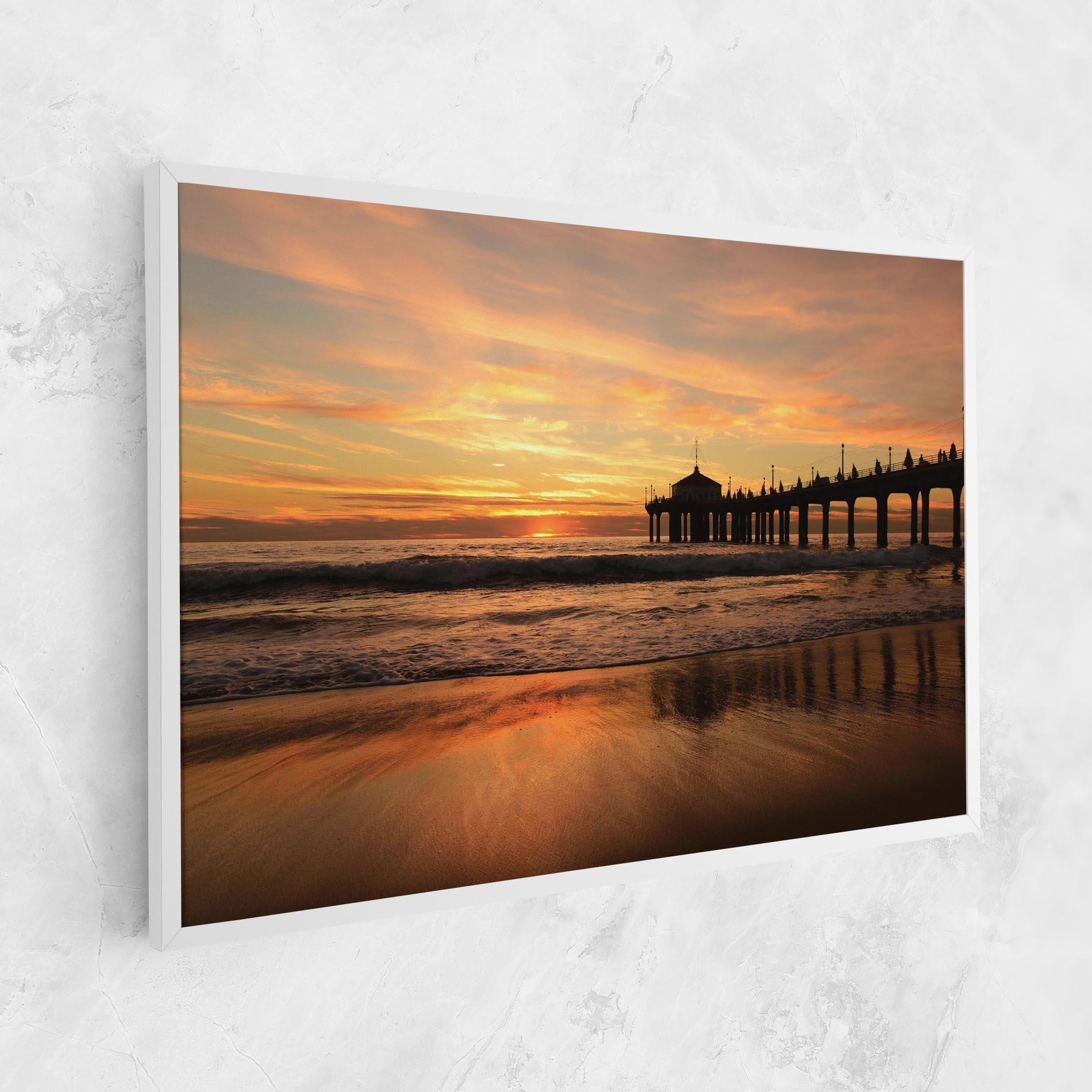 Vászonkép Beach Sunset View mockup 1