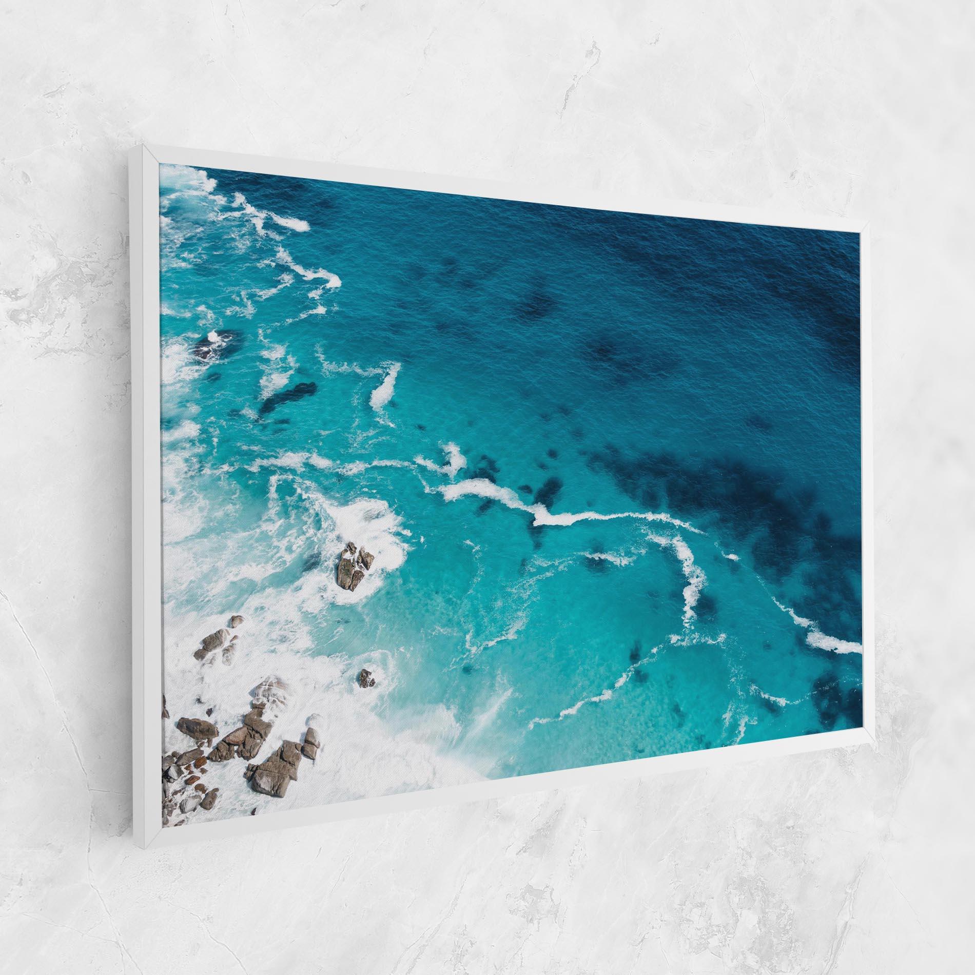 Vászonkép Blue Water Beach mockup 1