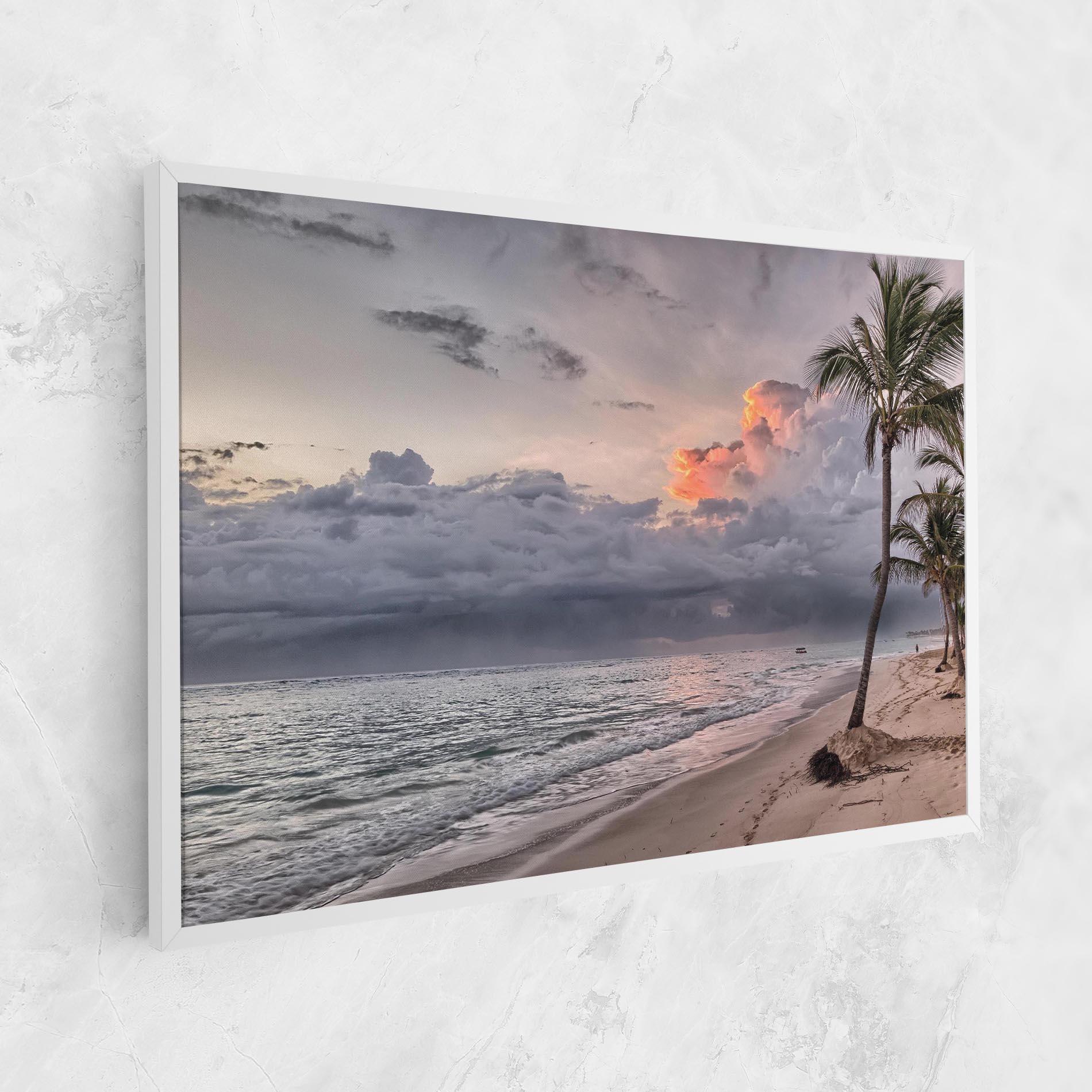 Vászonkép Cloudy Beach mockup 1