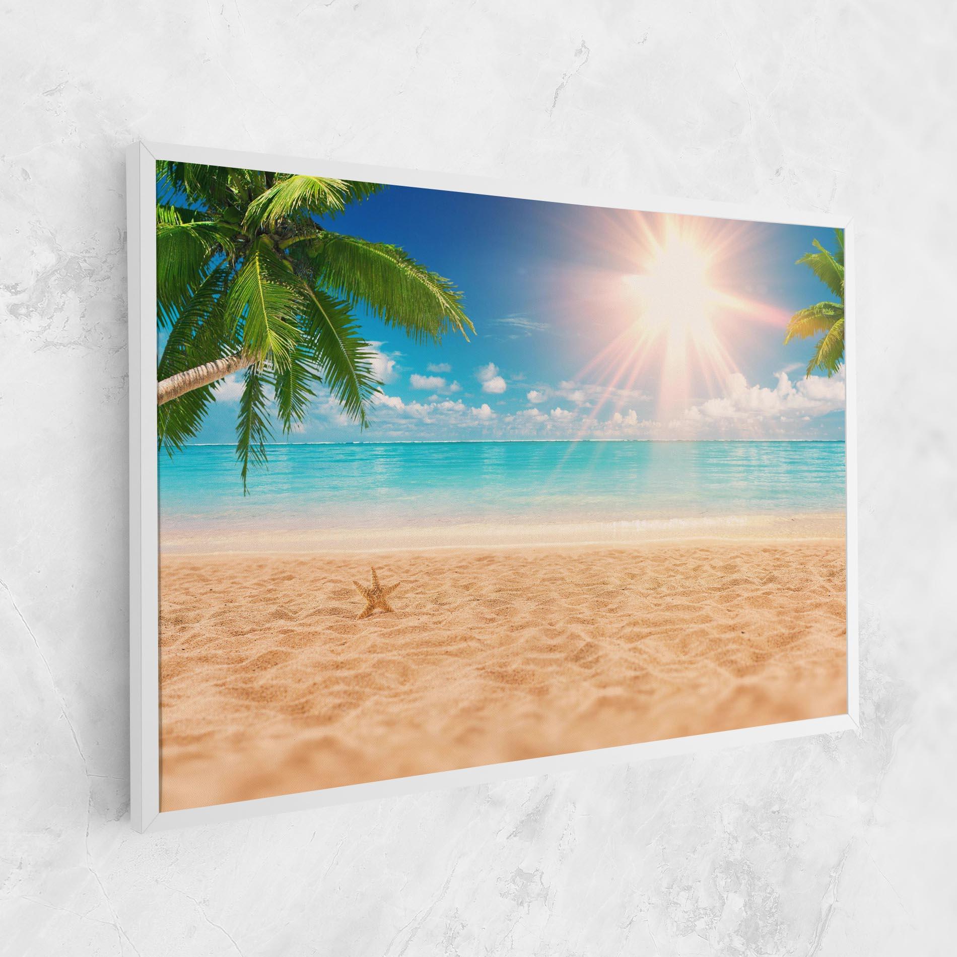 Vászonkép Exotic Beach Ocean mockup 1