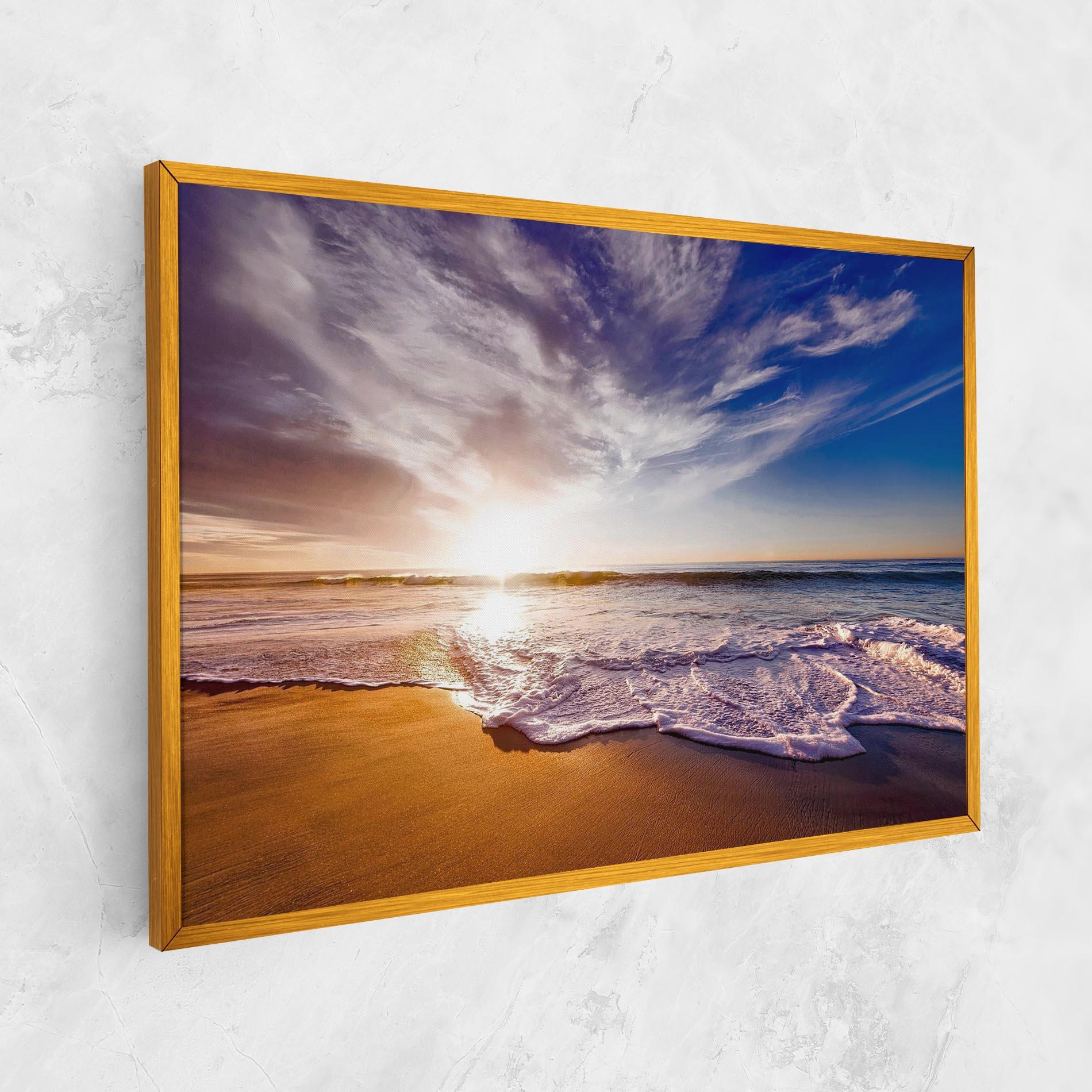 Vászonkép Beach Sunrise mockup 1