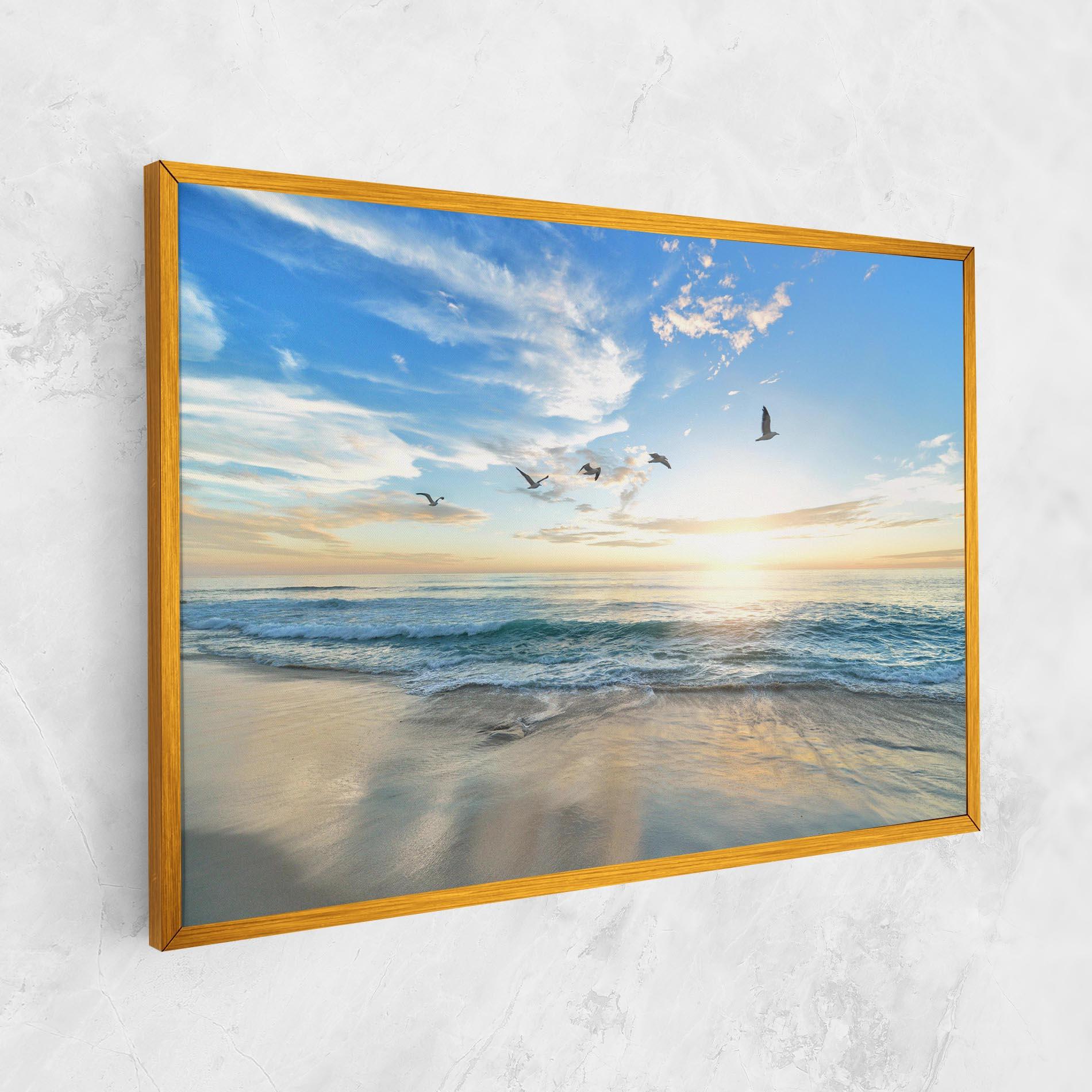 Vászonkép Beautiful Beach mockup 1