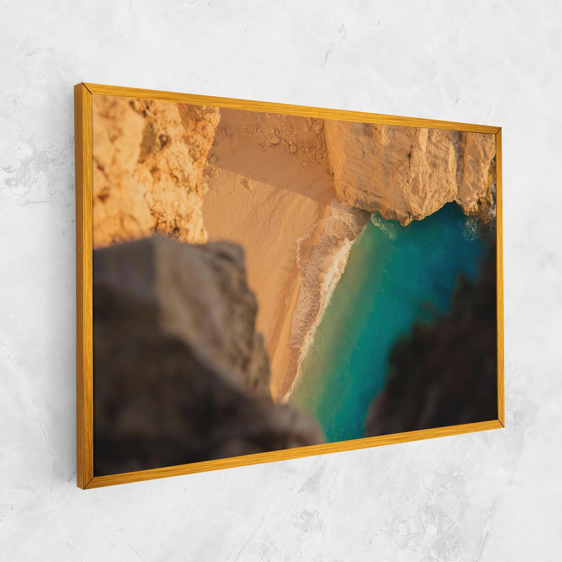 Vászonkép Blue Beach Water mockup 1