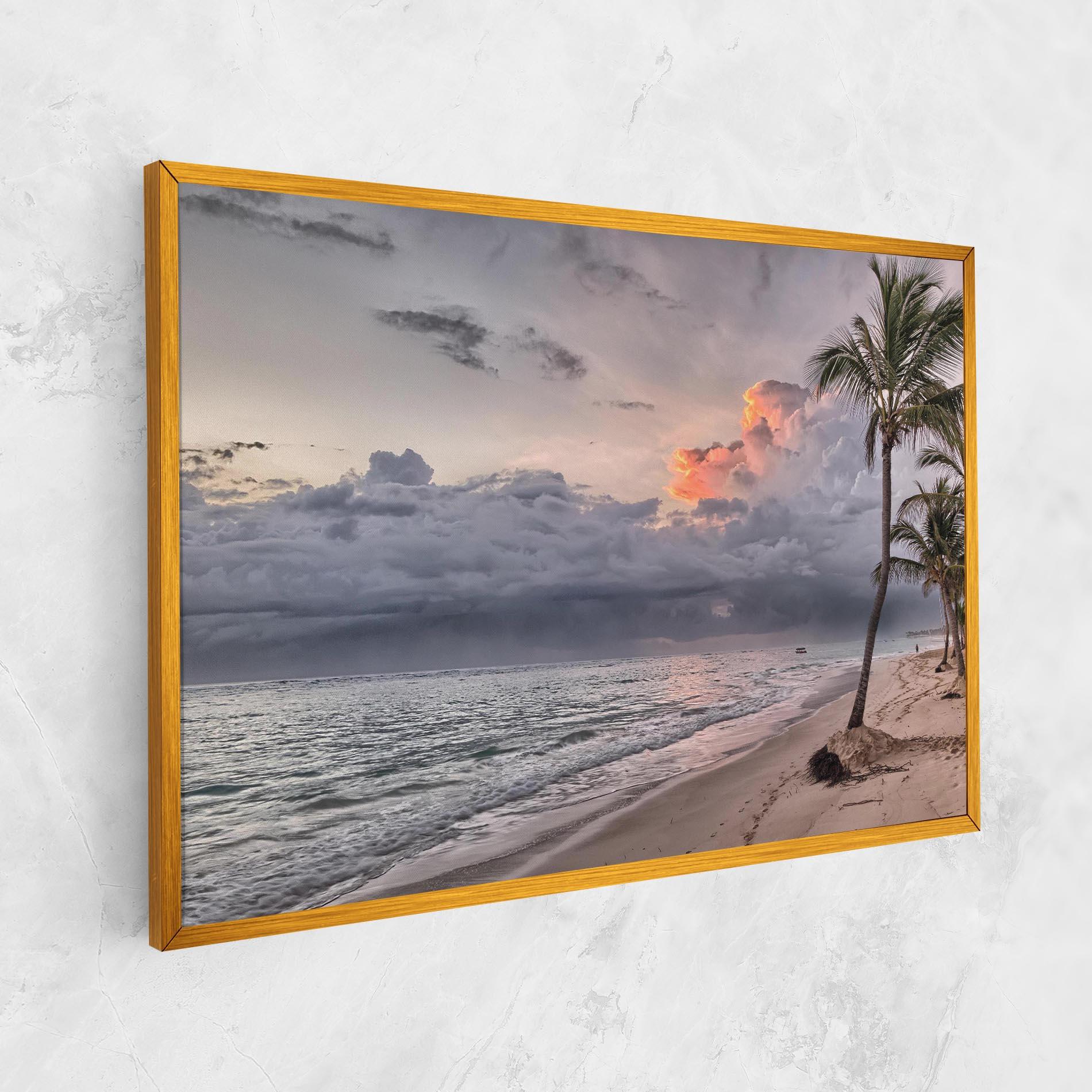 Vászonkép Cloudy Beach mockup 1