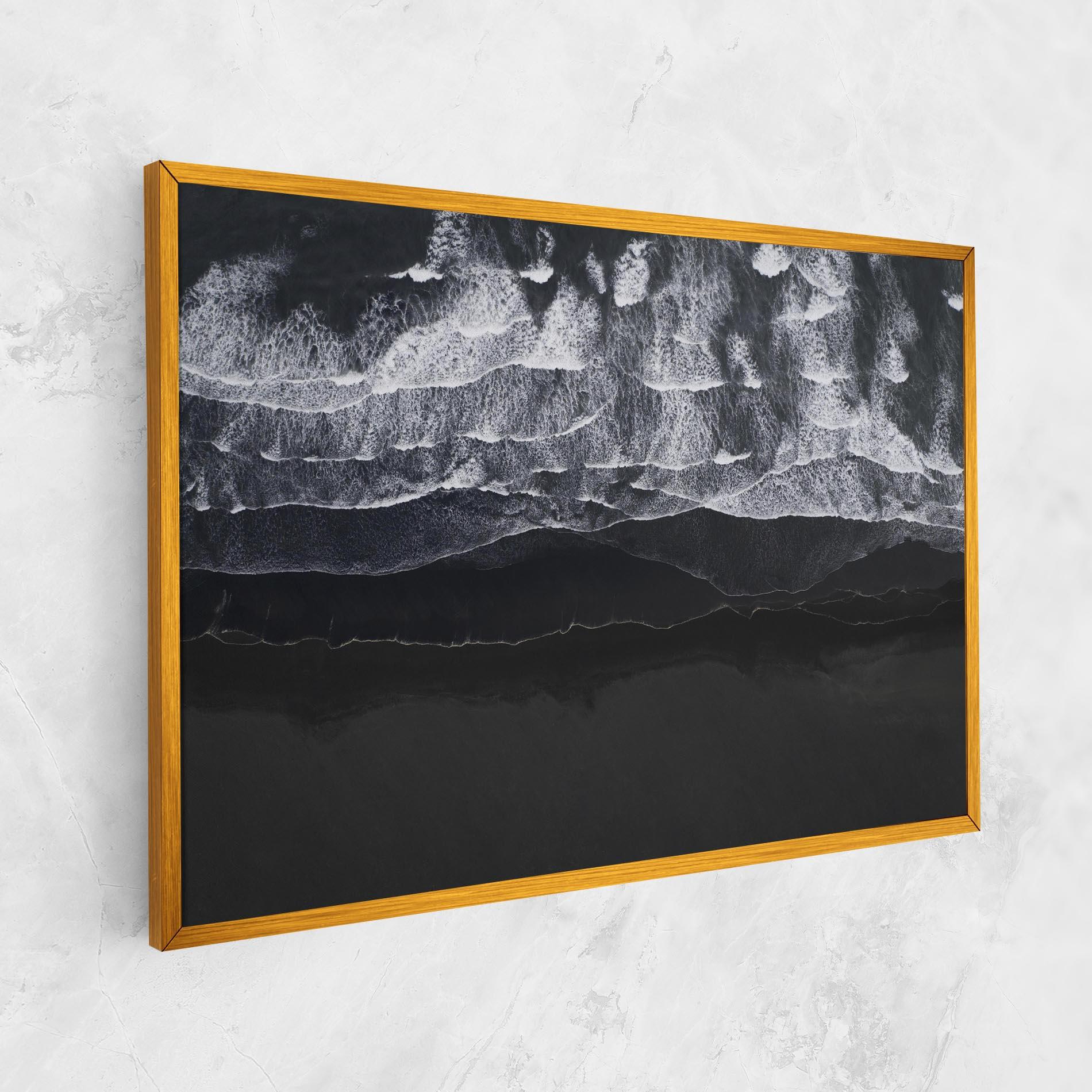 Vászonkép Grey Waves Beach mockup 1